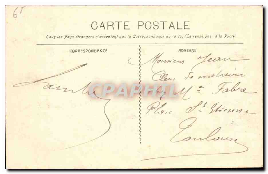 Marseille CPA Nd de la Garde — Verso