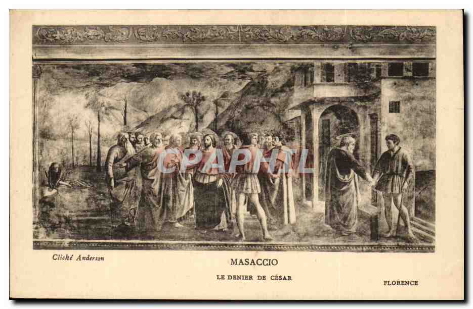 CPA Masaccio Le denier de Cesar