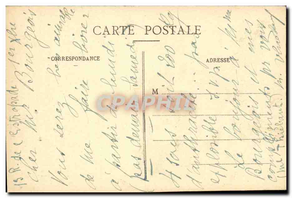 Chateau de Blois CPA Partie Henri II — Verso