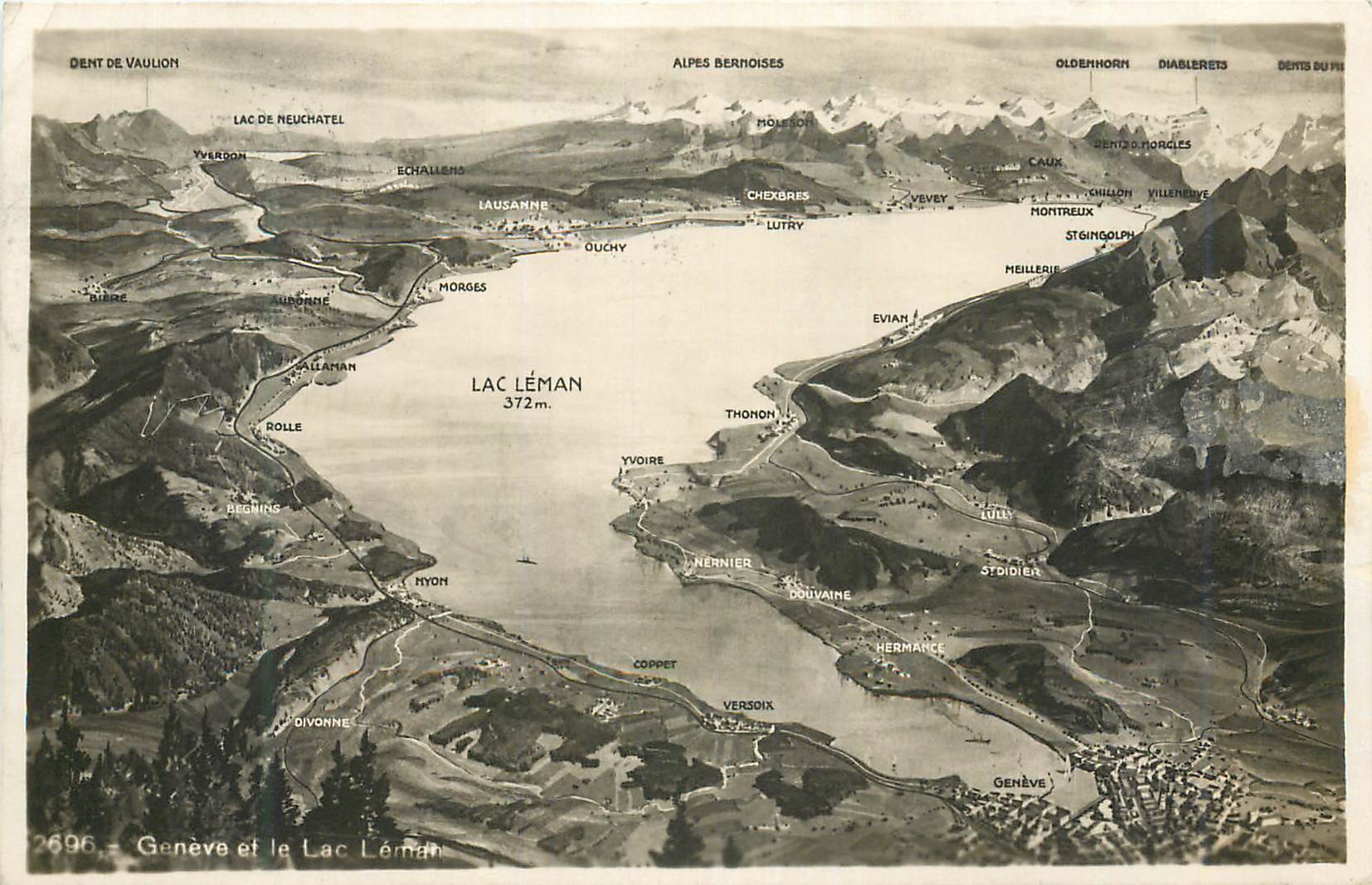 CPA Geneve et le Lac Leman