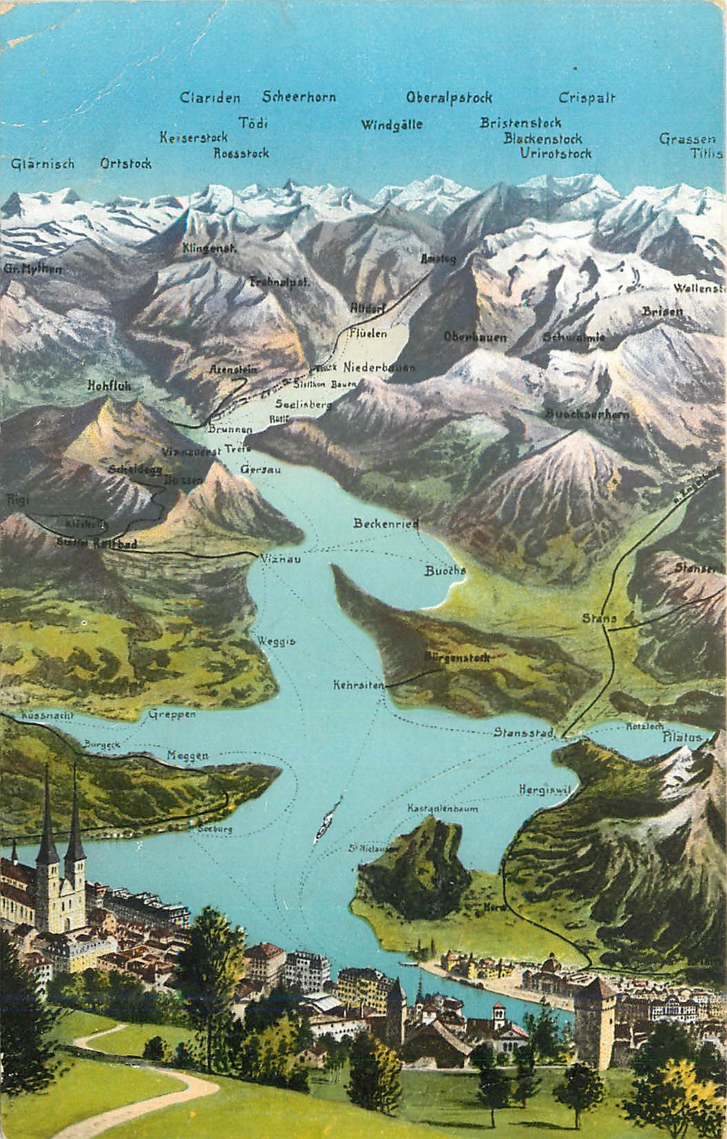 CPA Luzern und der Vierwaldstattersee E Goets Phot Luzern