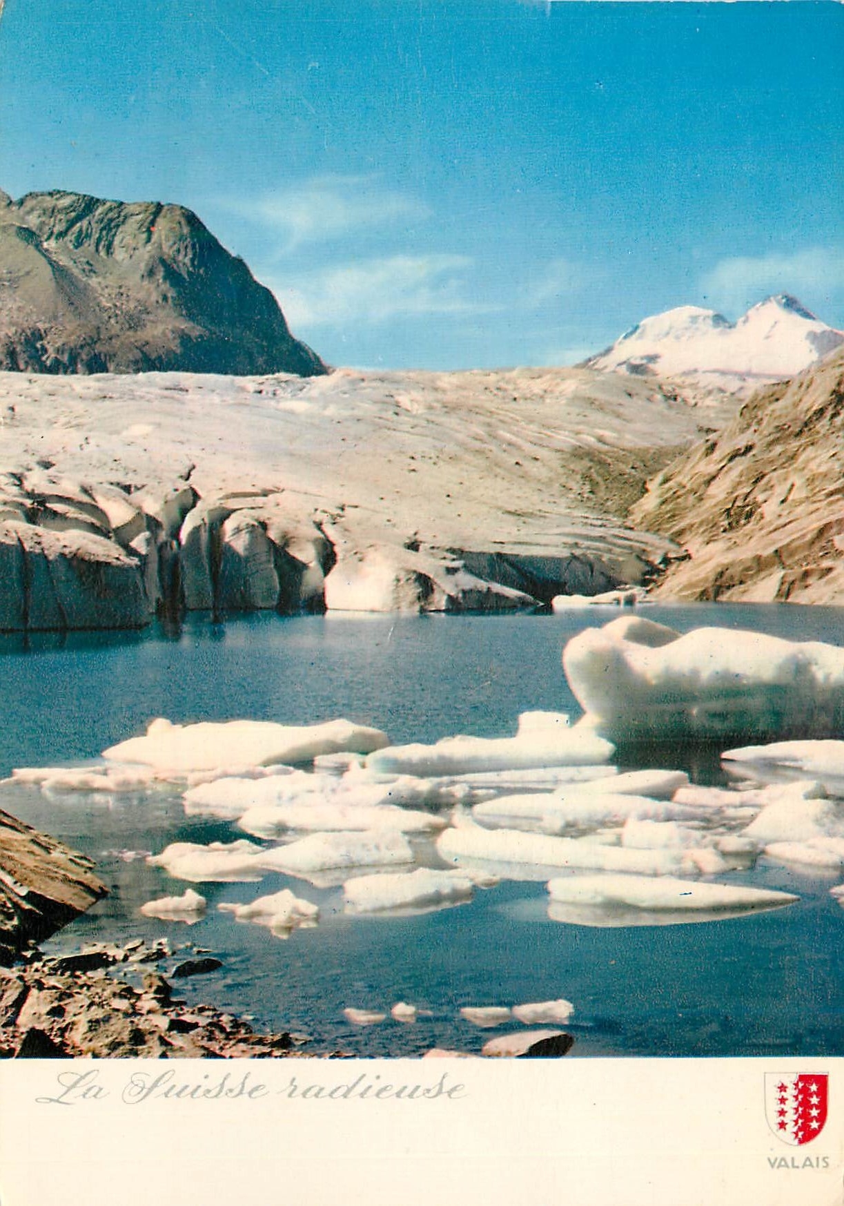 CPM La Luisse radieuse valais Le Lac de Marjelen et le Glacier d Aletsch Marjelen See am Aletsch Gletscher Photo Schelle