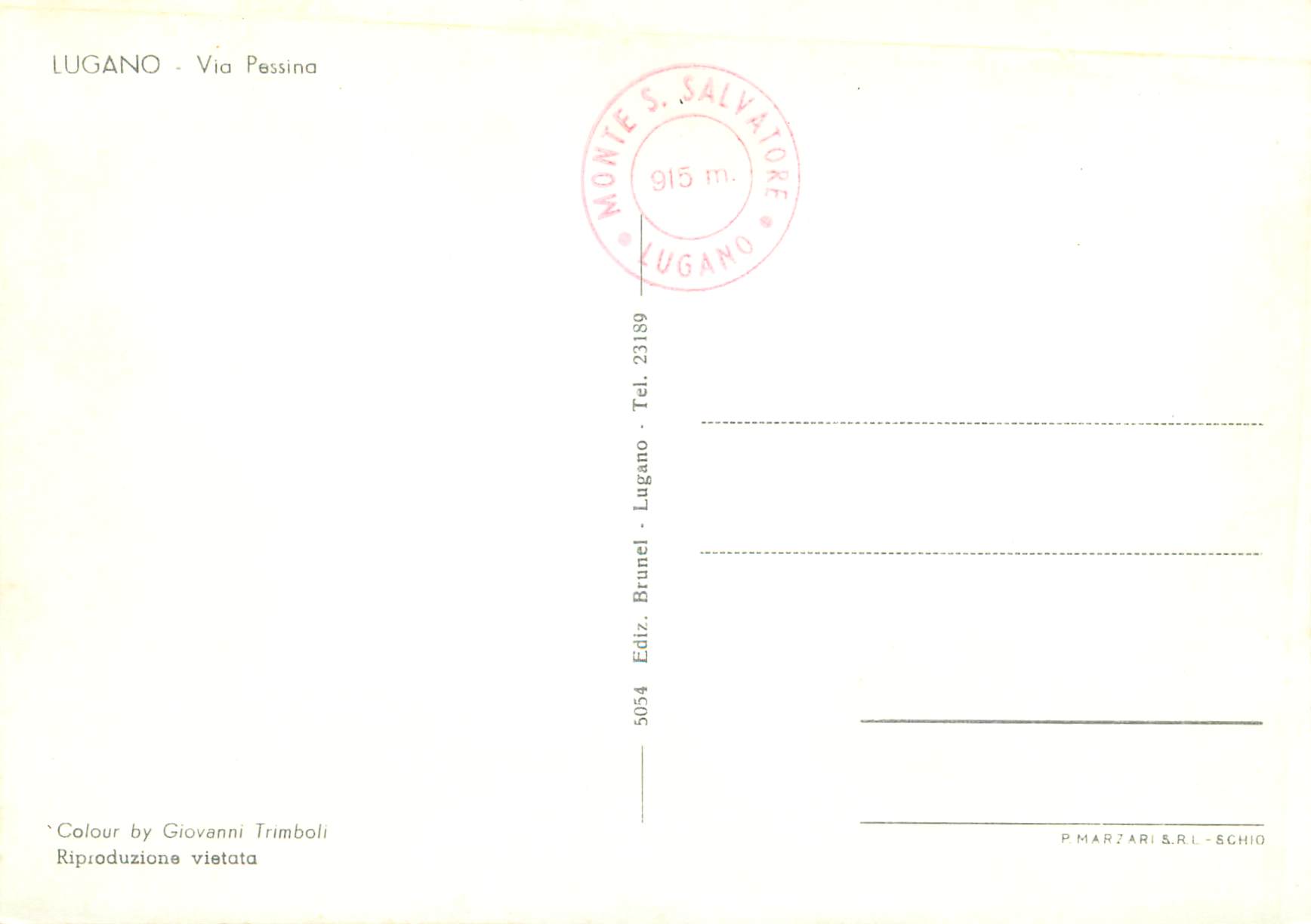 CPM Lugano Via Pessina — Rückseite