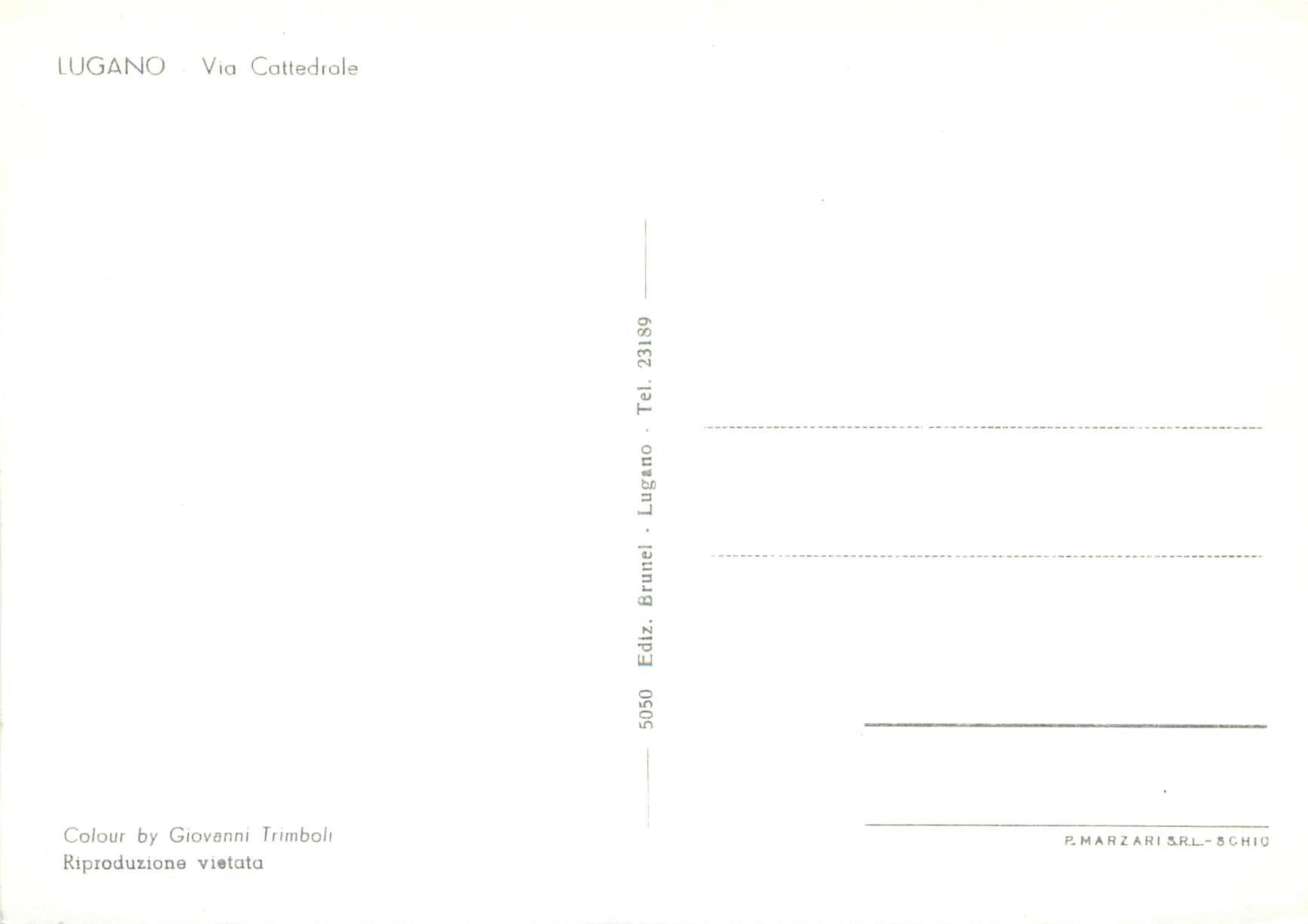 CPM Lugano Via Cathedrale — Rückseite