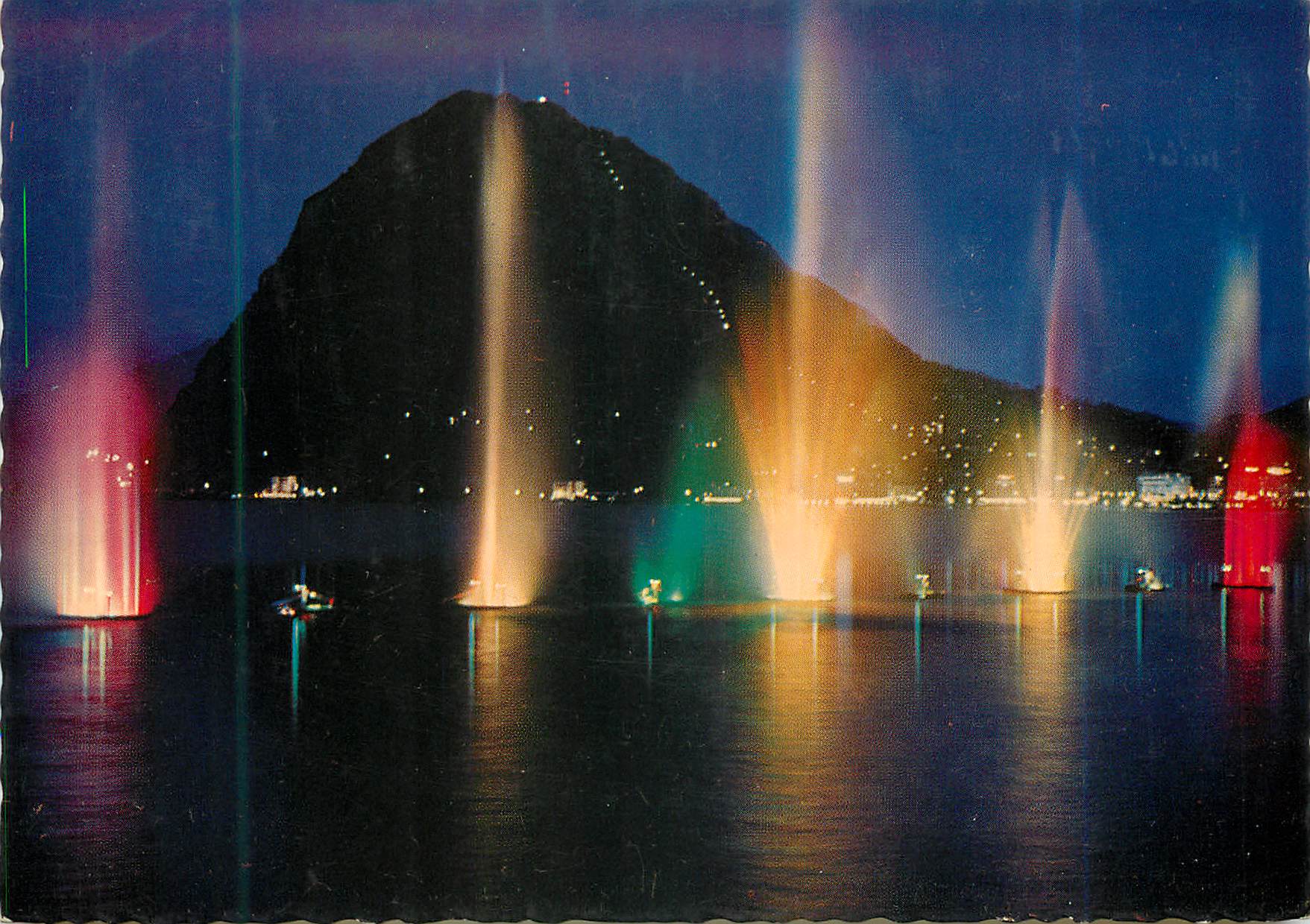 CPM Lugano di notte Lugano bei Nacht Lugano la nuit