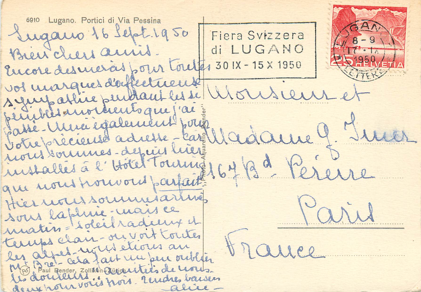 CPM Lugano Portici di Via Pessina — Rückseite