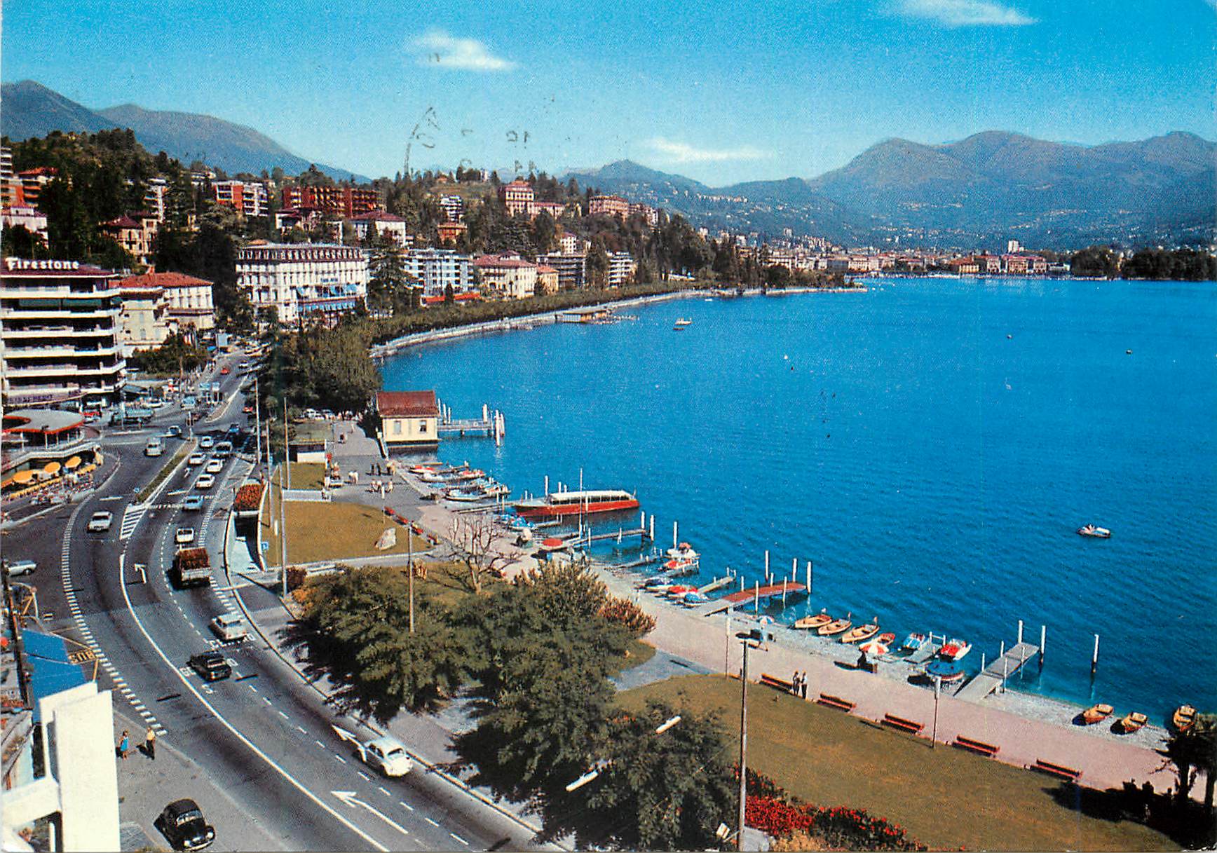 CPM Lugano Panorama Vue generale Gersamtansicht