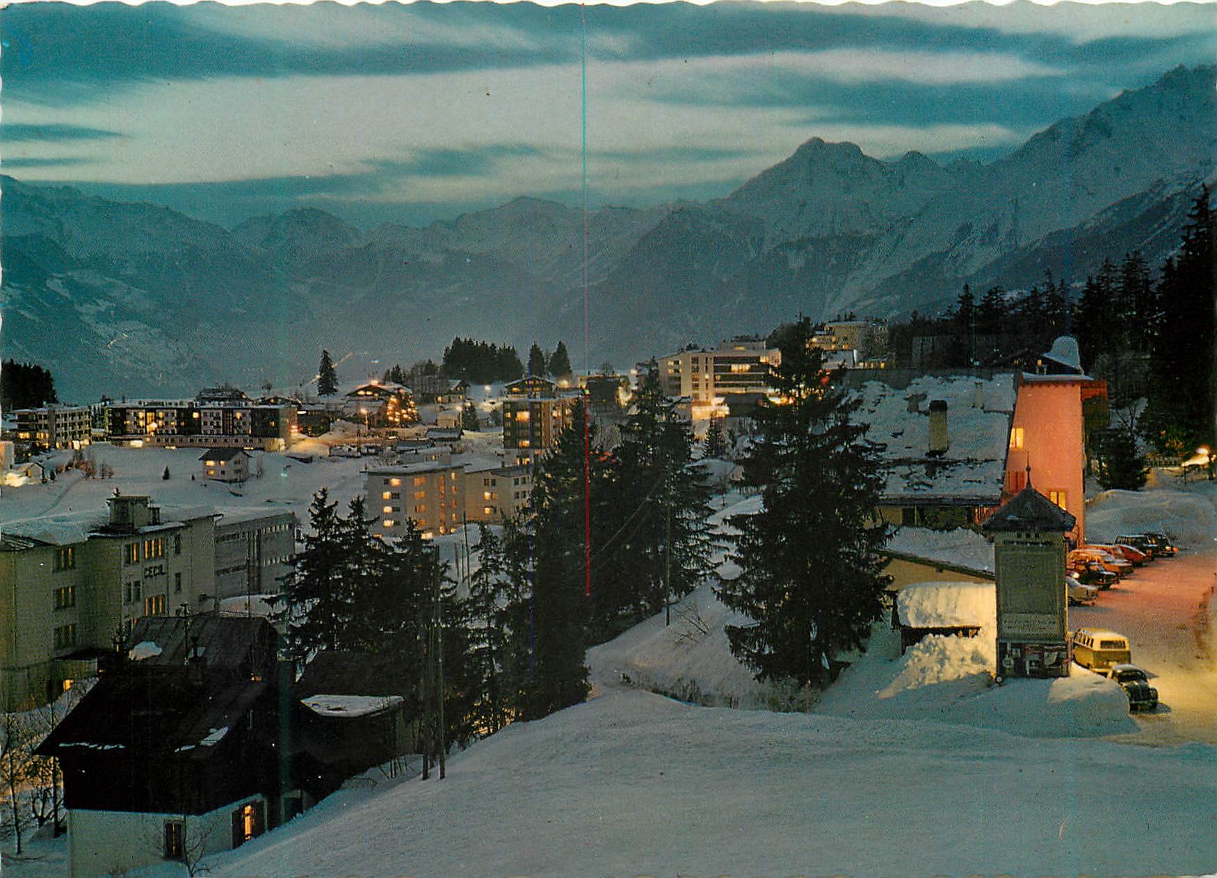 CPM Crans Montana la nuit alt