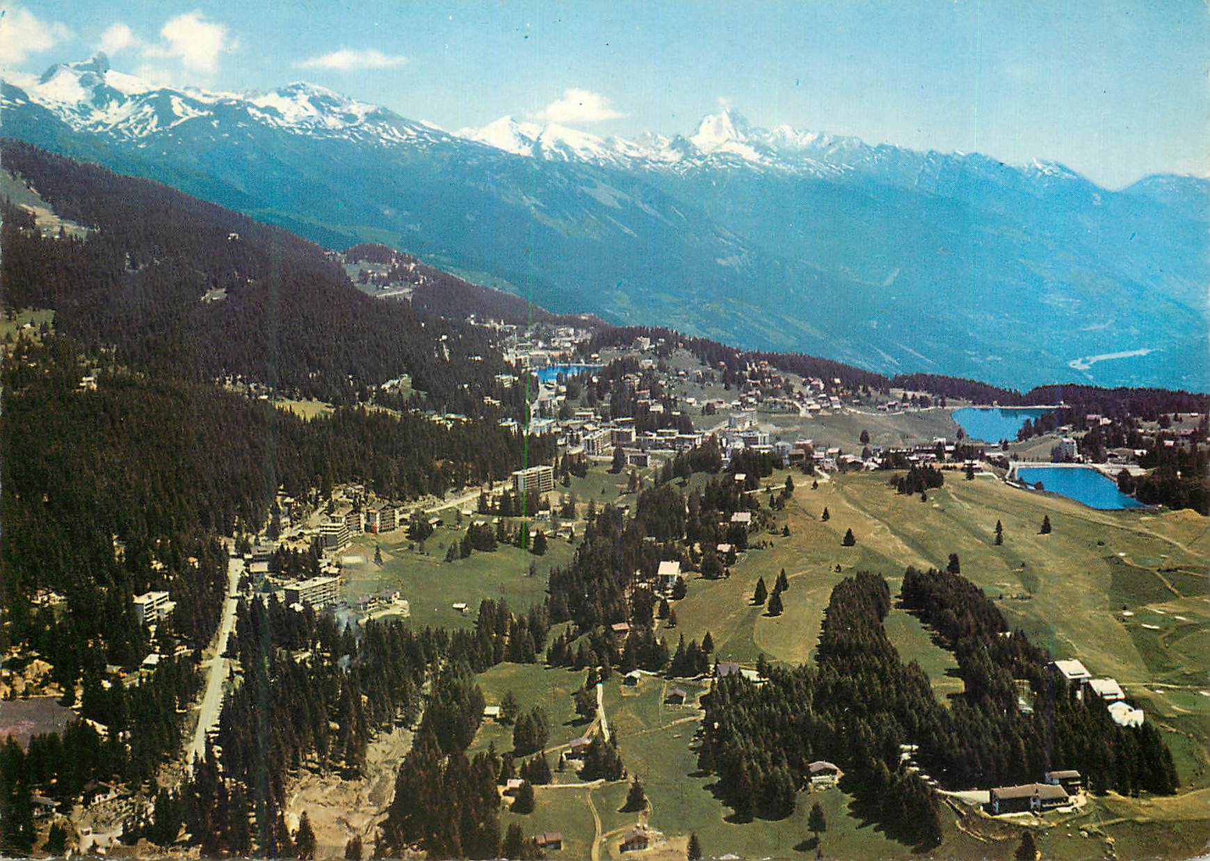 CPM Crans Montana alt m et les Alpes valaisannes Photoglob Wehrli S A Zurich Vevey