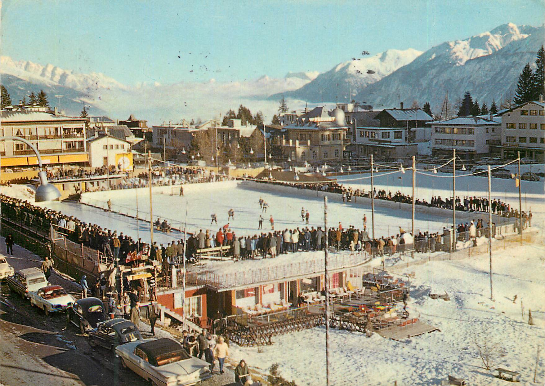 Montana (alt. 1500 m) — La Patinoire et le Curling — Photoglob-Wehrli SA, Zurich