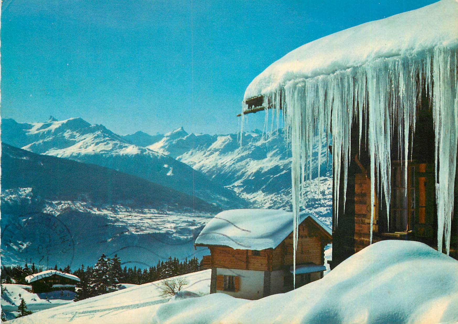 CPM Crans Montana alt m Les Plans Mayens et les Alpes Photoglob Wehrli S A Zurich Vevey