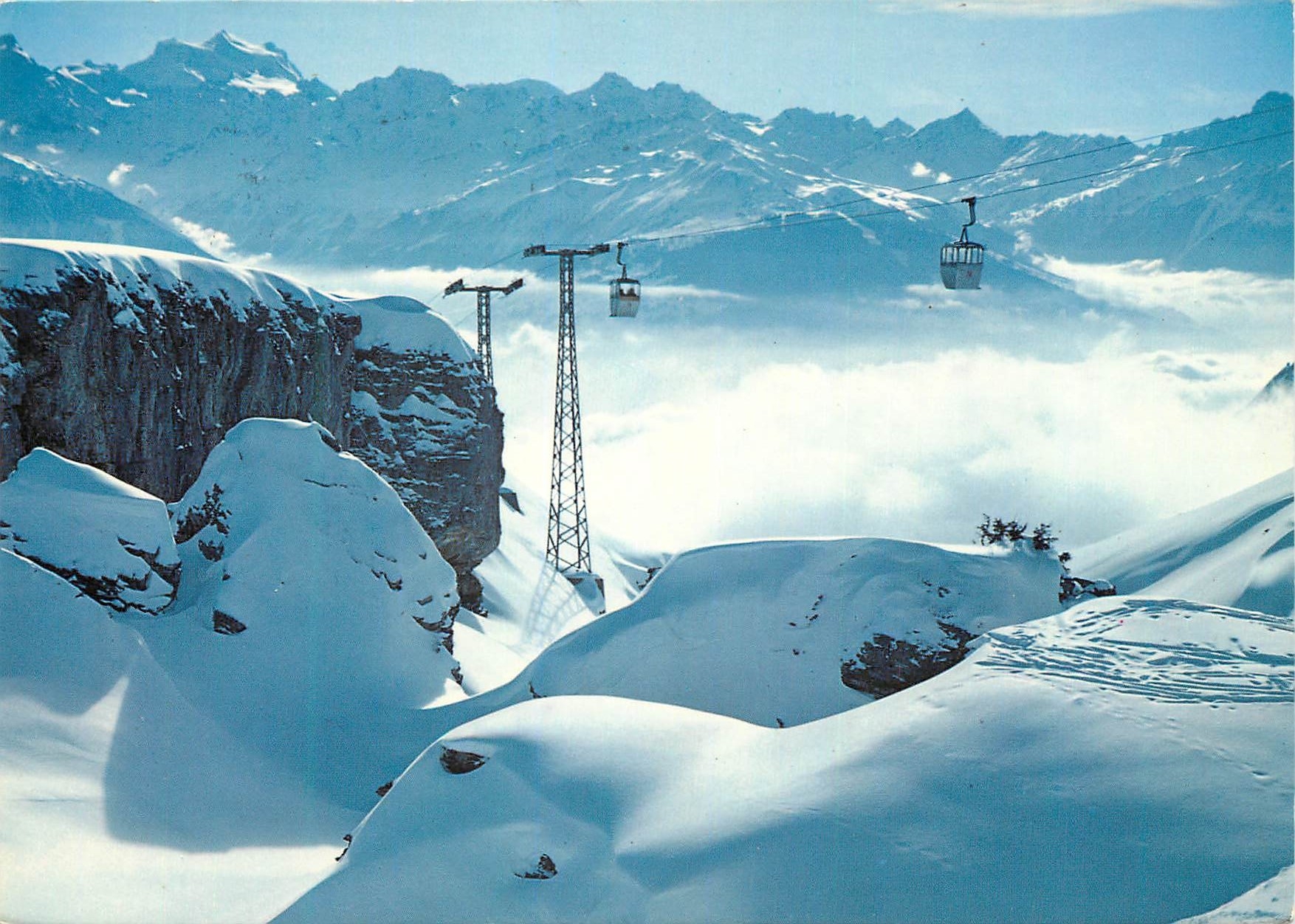 CPM Montana Crans alt m Telecabines des Violettes