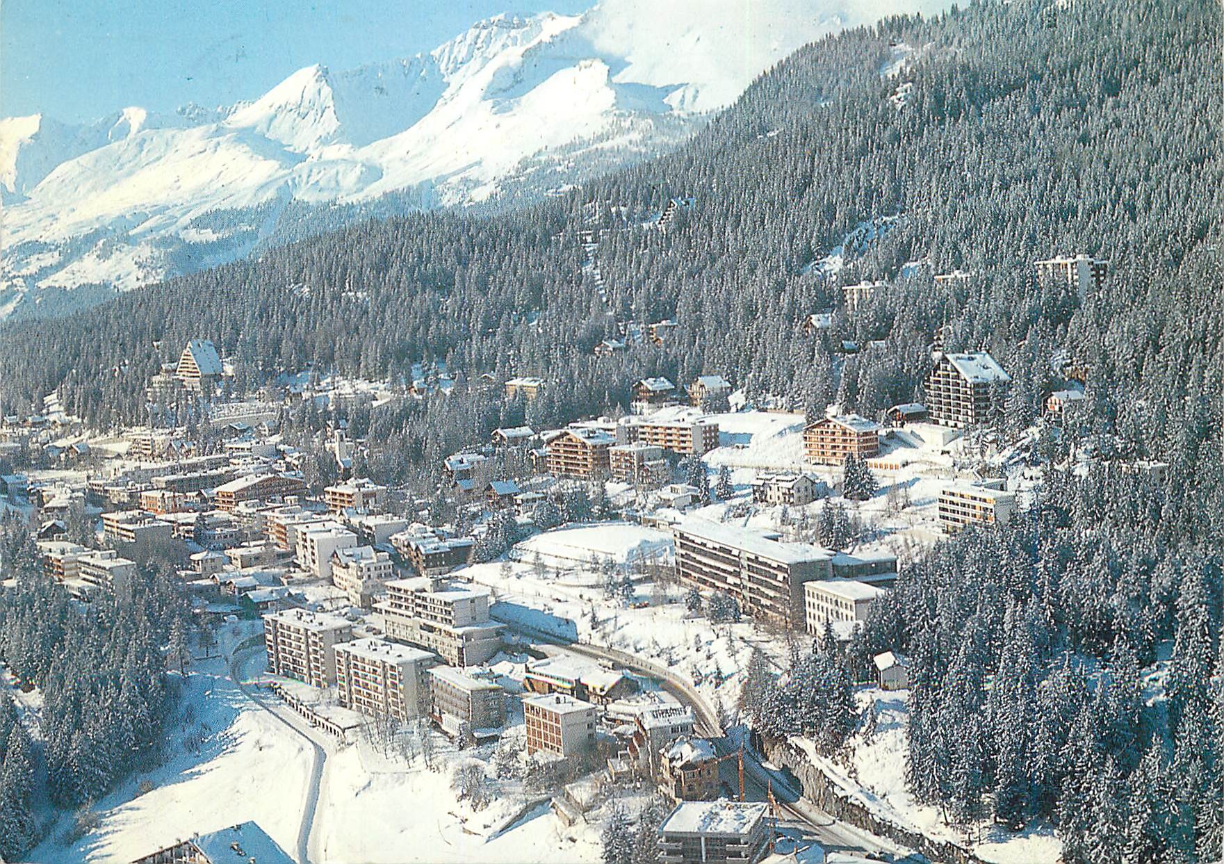 CPM Vue d Avion de Montana Suisse