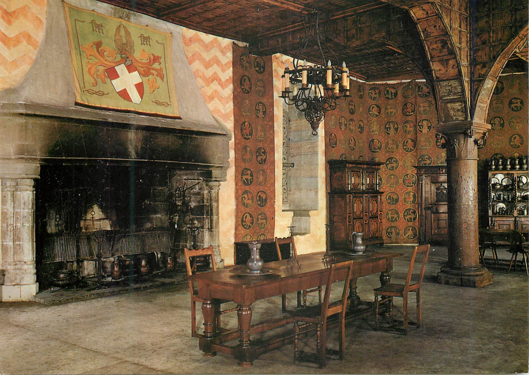 CPM Suisse Schweiz Switzerland Chateau de Chillon pres Montreux La Grande Cuisine Grosse Schlosskuche Edition Photoglob 