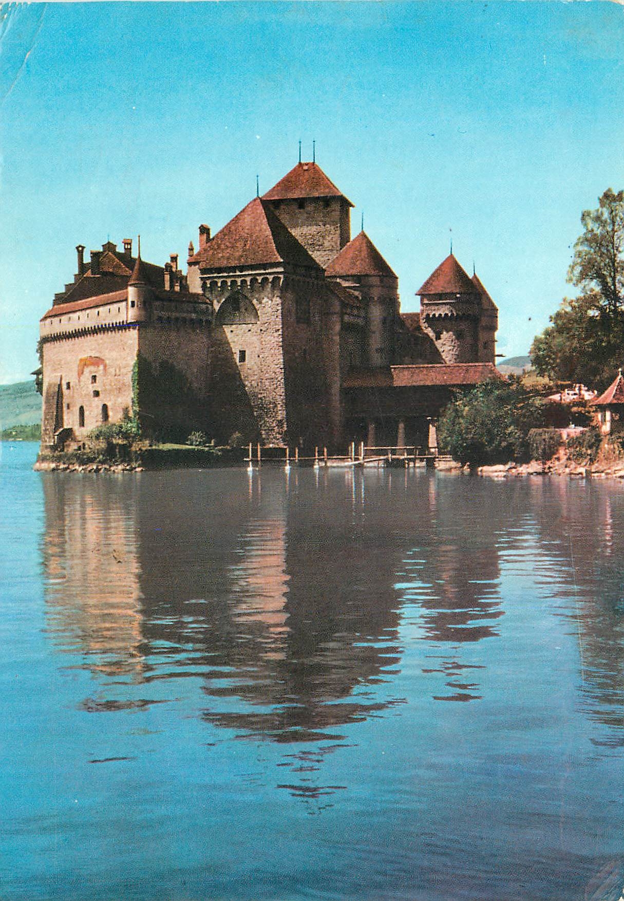 CPM Montreux Chateau de Chillon Castello de Chillon Schloss Chillon