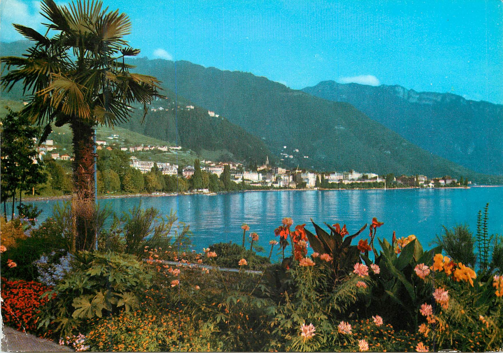 CPM Montreux Clarens Vue generale Panorama Gesamt Aussicht Helvetia Zurich