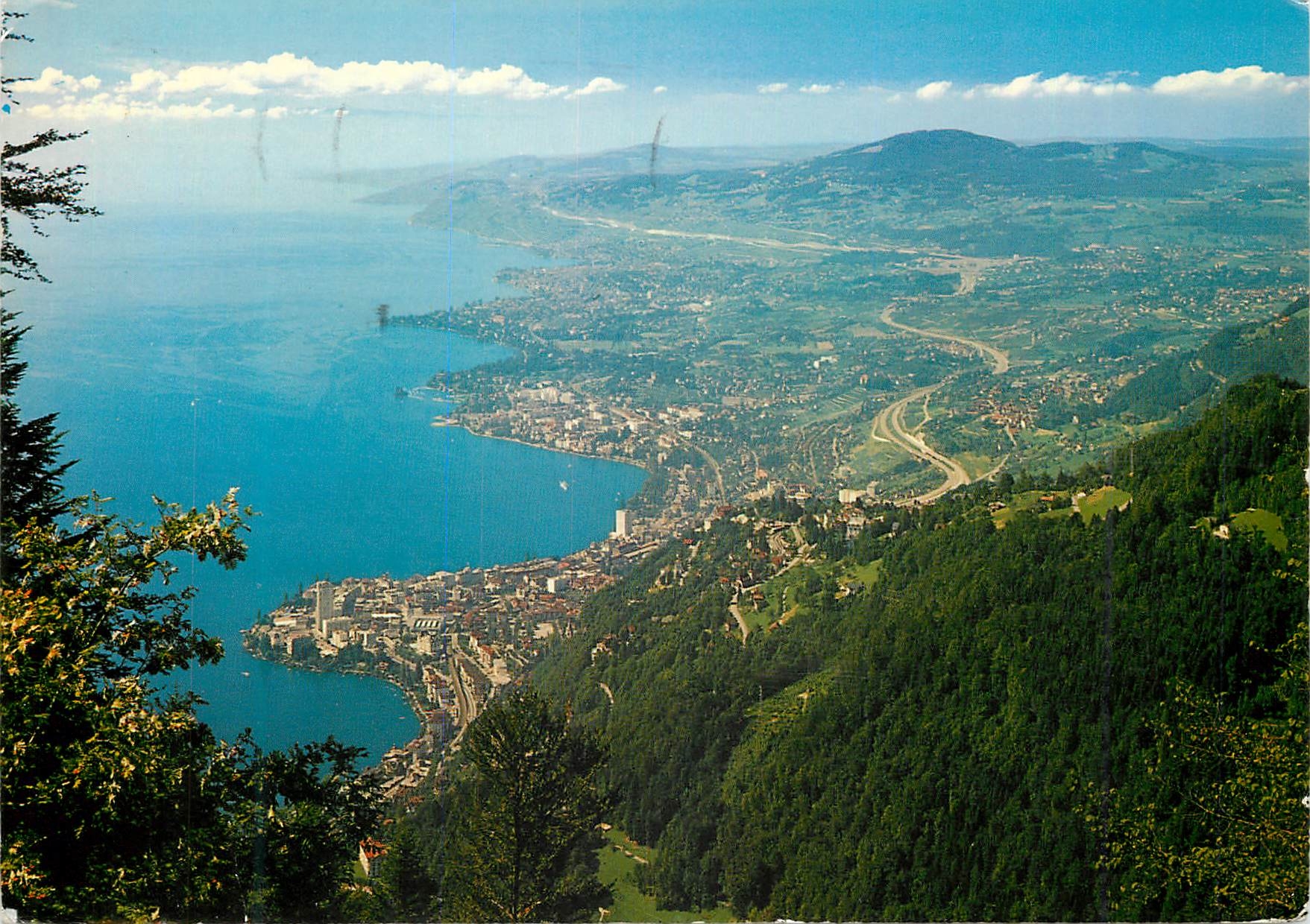 CPM Le Riviera Vaudoise Glion Montreux et Clarens Montreux Ville de Sejour