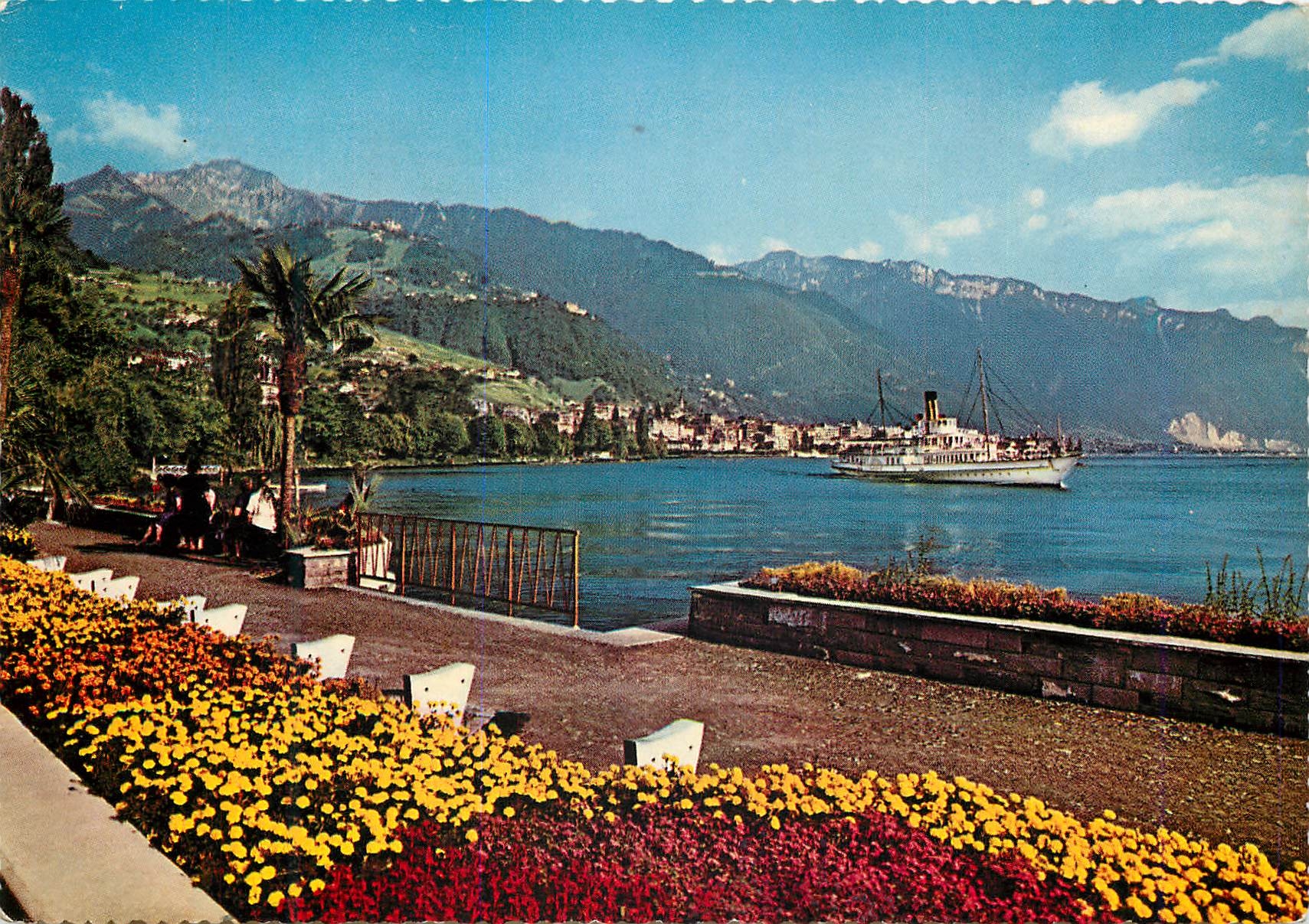 CPM Montreux Quai de Fleure Europa Helvetia