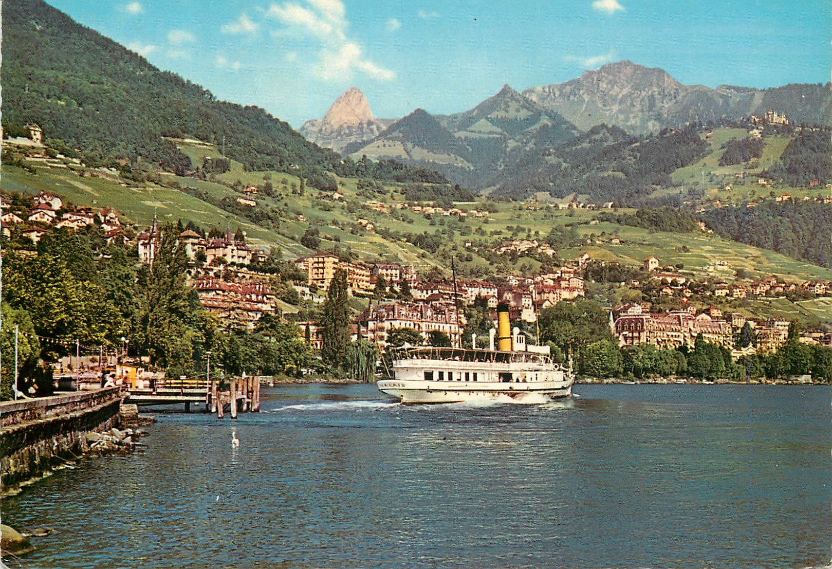 CPM Montreux Baie de Clarens Lac Leman Evian minutes de trajel qoutidiennes Haute Savoie