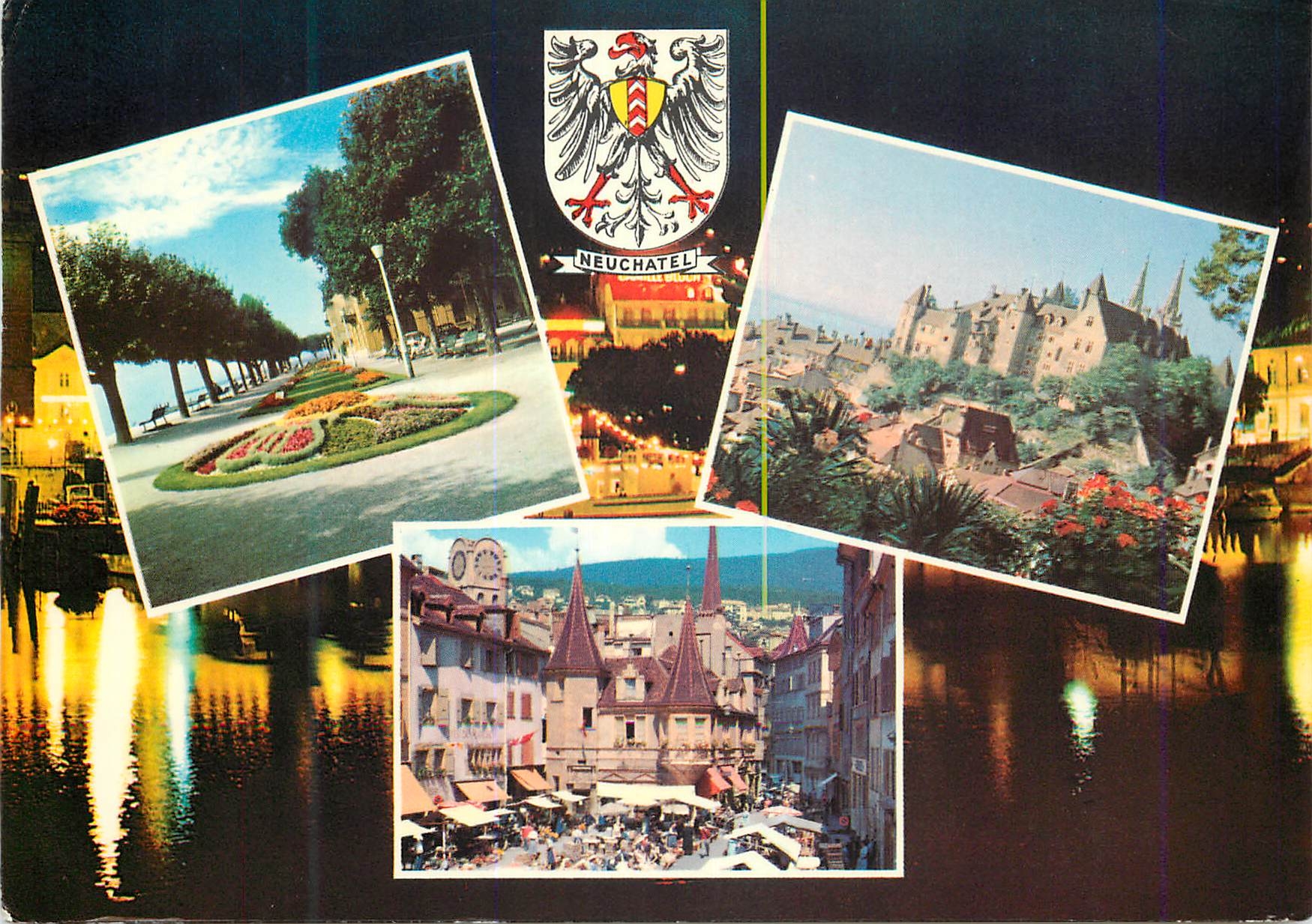 CPM Neuchatel Neuchatel La perle du Jura suisse Neuchatel Ville d Etudes et de Sejour Helvetia