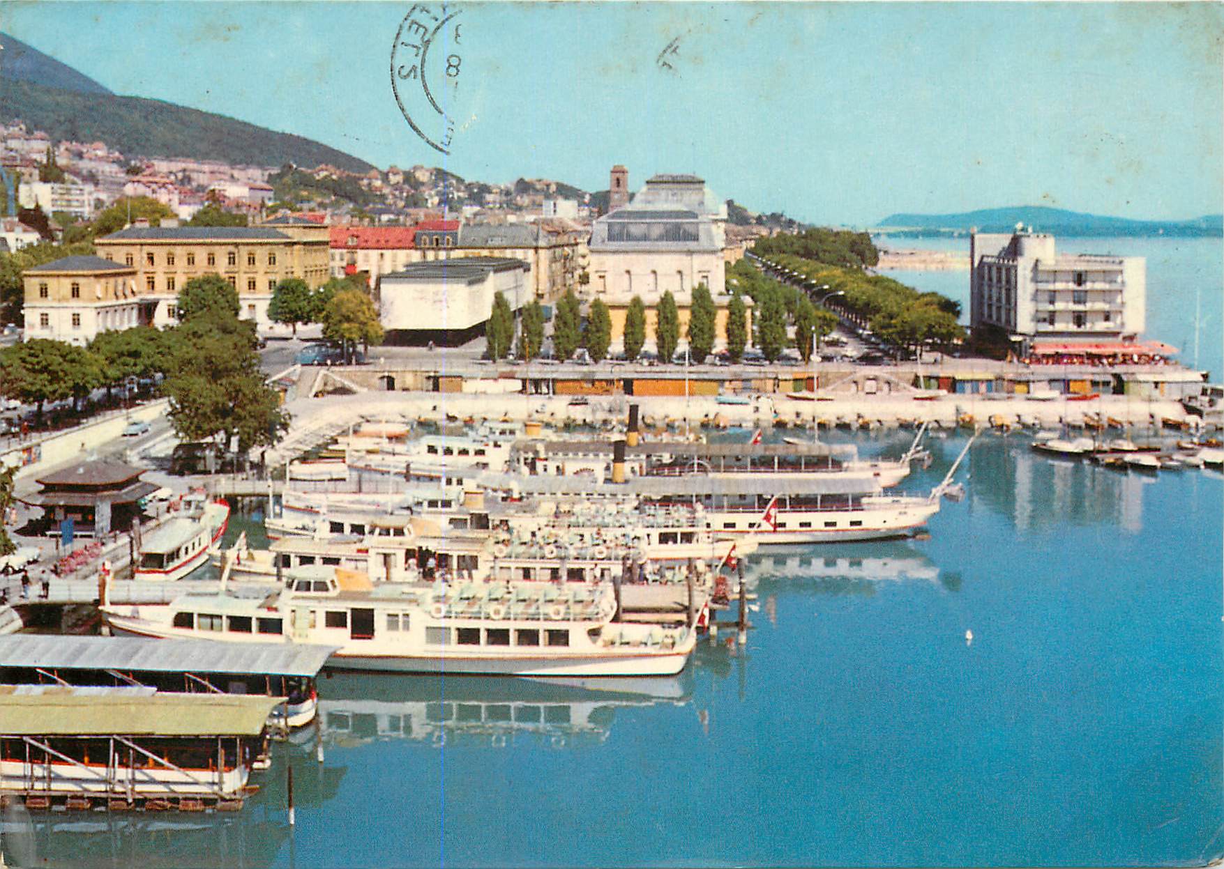 CPM Neuchatel La Perle du Jura Suisse Port Ville d Etudes et de Sejour Helvetia