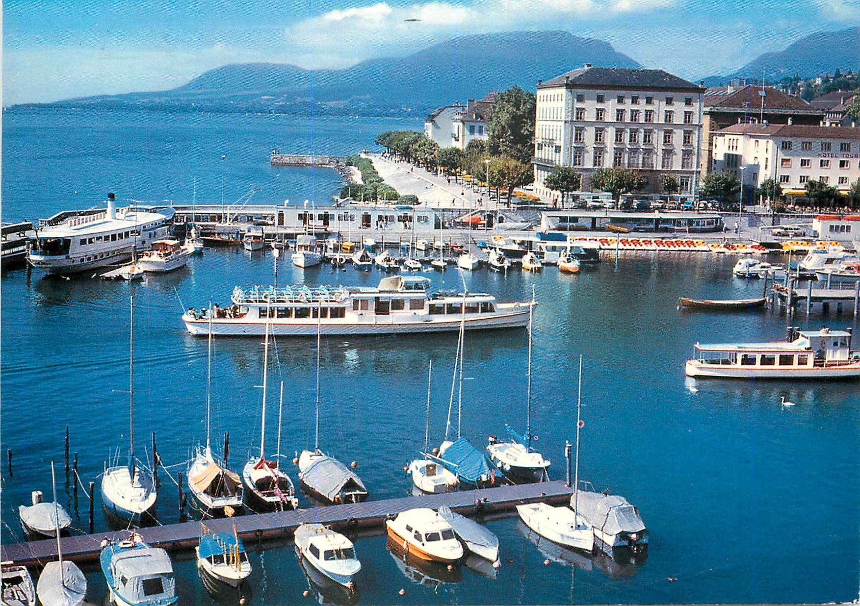 CPM Schweiz Suisse Switzerland Neuchatel Le port Neuchatel Capitale de la Technologie de Pointe Neuchatel Expedition Hel