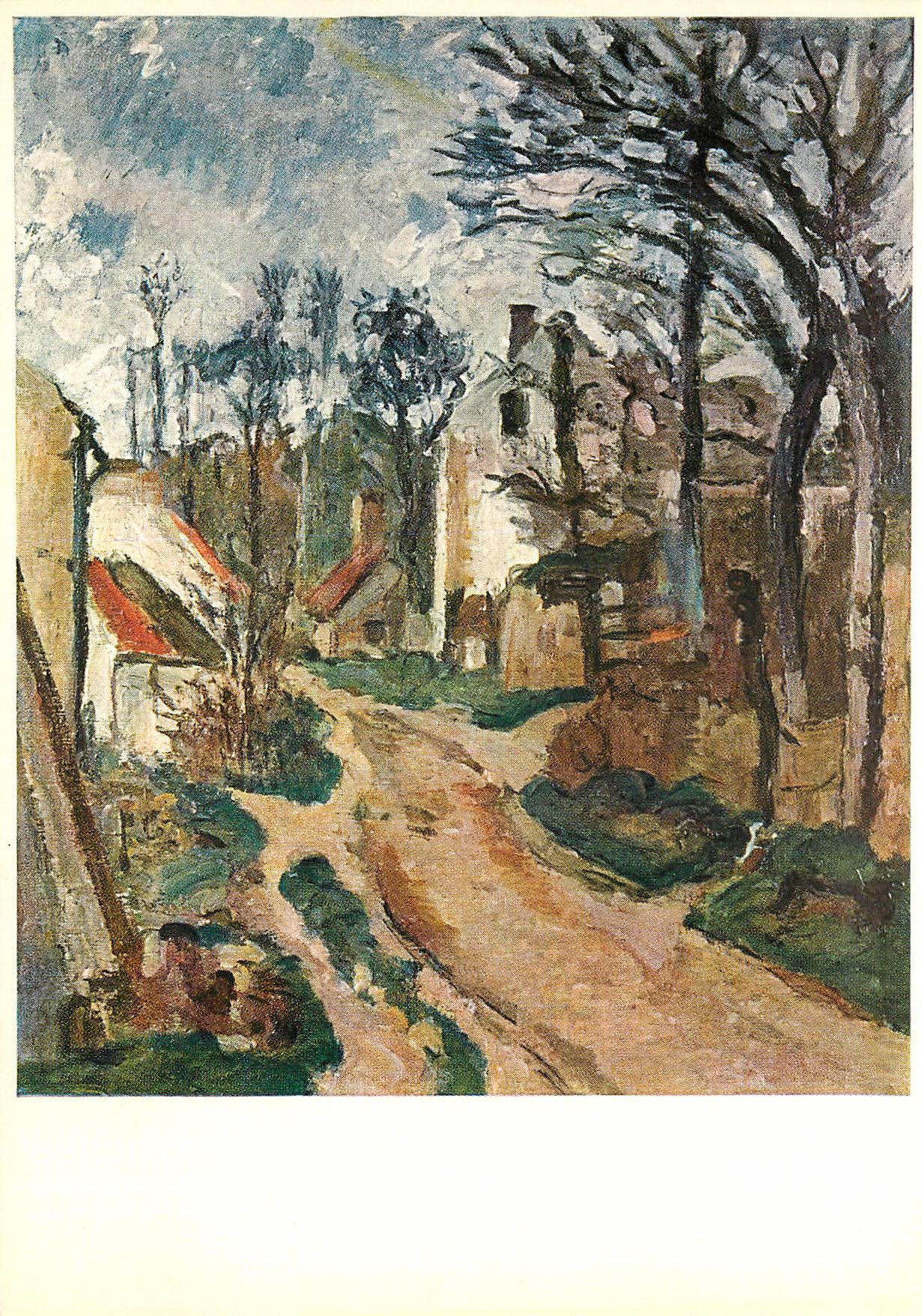 CPM Paul Cezanne Der Weg nach Auvers sur Oise Nach der mehrfarbigen Reproduction des Verlages Rascher Cle Zurich