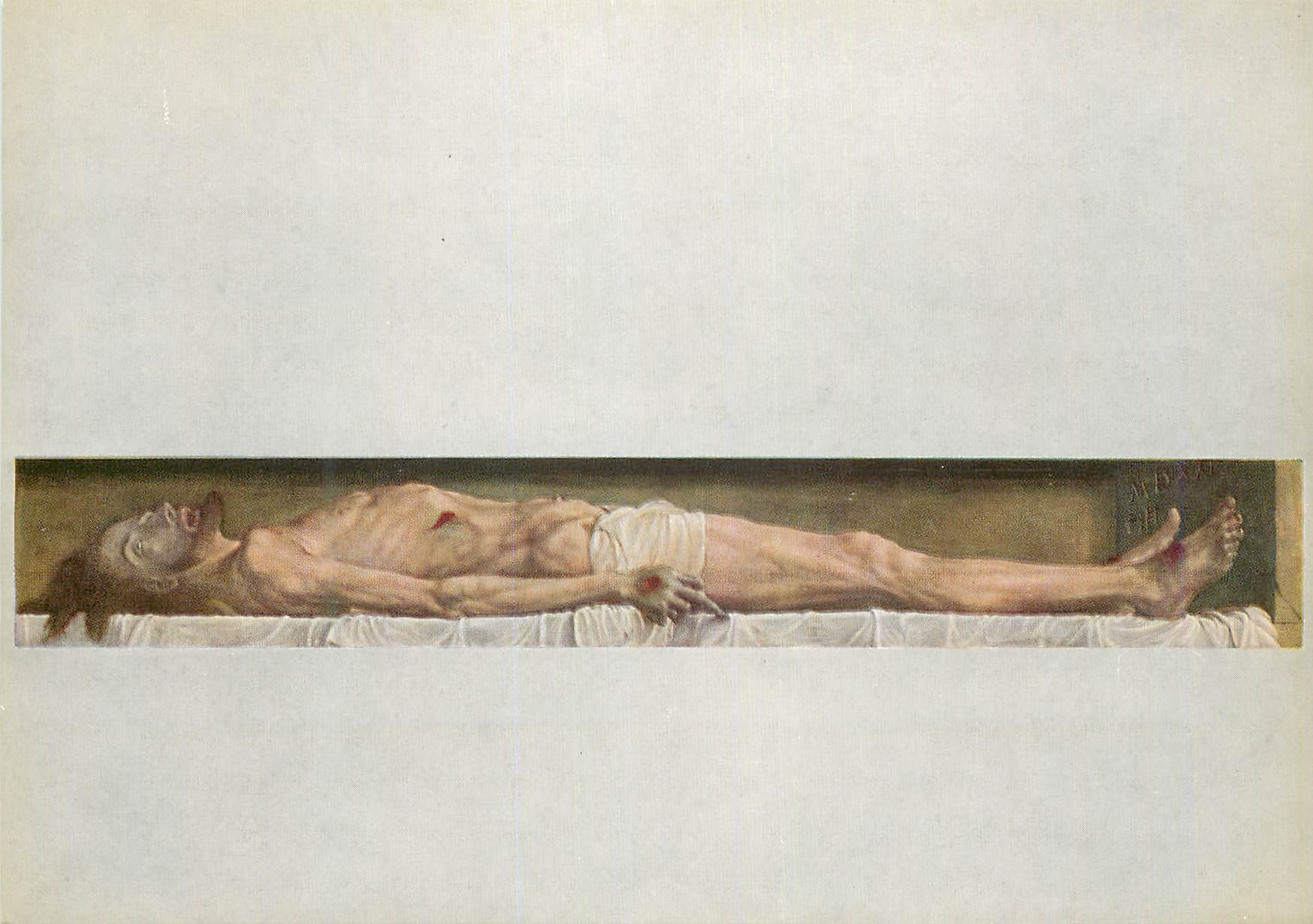 CPM Hans Holbein d J Christus in Grabe Christ au tombeau Kunstmueseum Basel Verlag Offentliche Kunstsammlung Basel Vertr