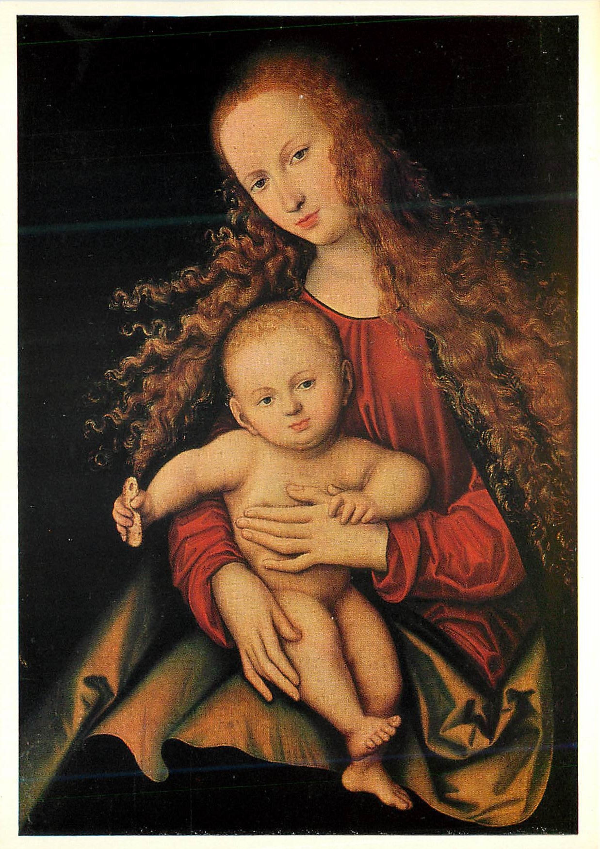 CPM Lucas Cranach d A Maria mit dem Kinde La Vierge et l Enfant Offentliche Kunstsammlung Basel Verlag Offentliche Kunst