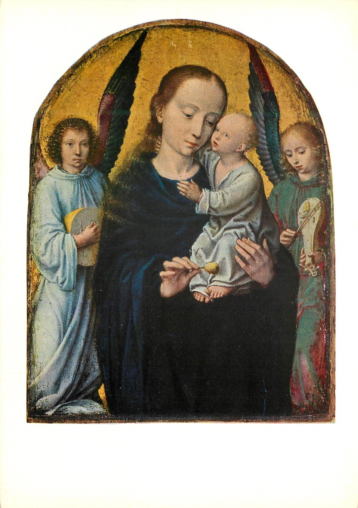 CPM Gerard David Maria mit dem Kinde La Vierge et l Enfant Kunstmuseum Basel Verlag Offentliche Kunstsammlung Basel Vert