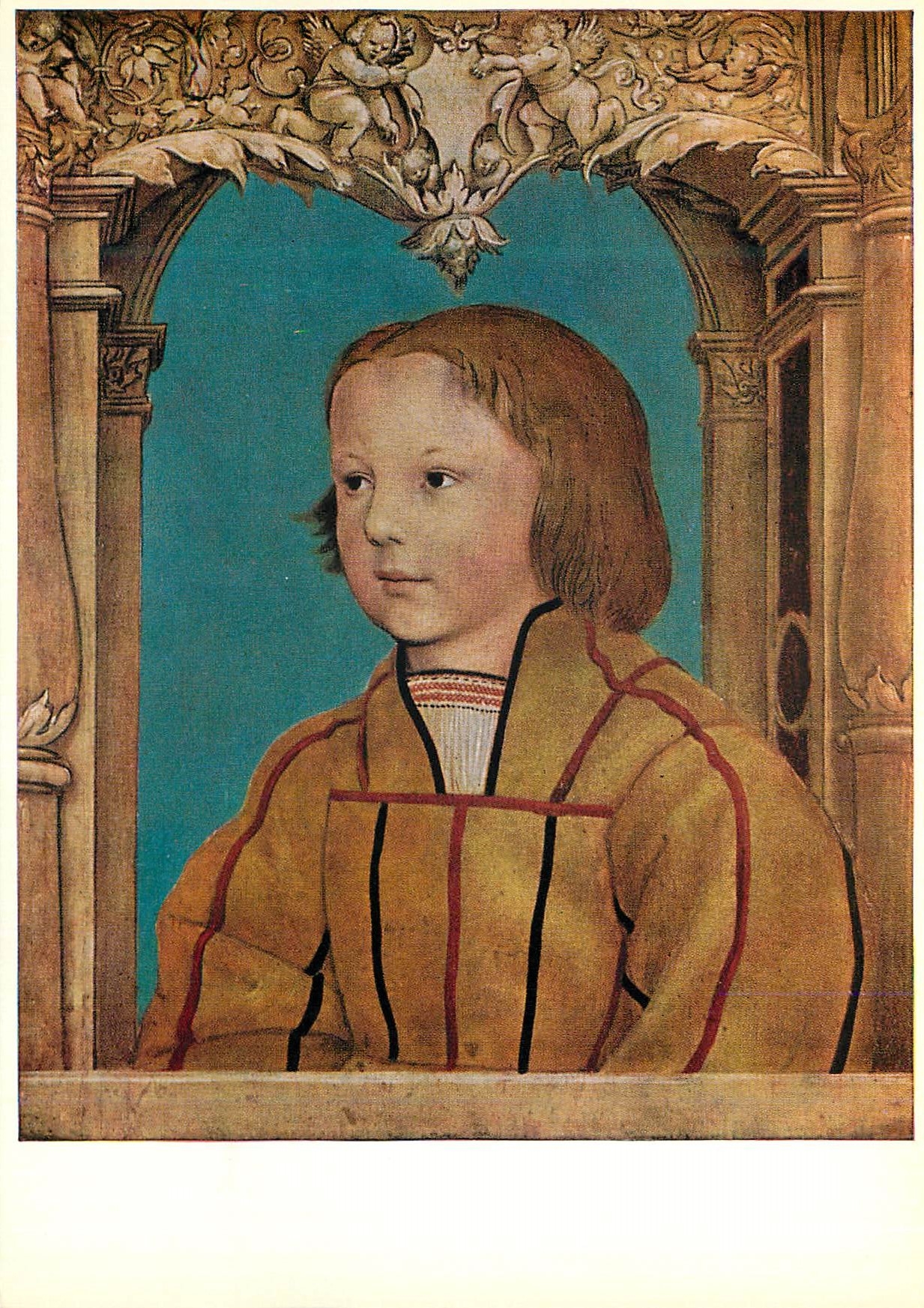 CPM Ambrosius Holbein Bildnis eines Knaben mit blondem Haar Portrait d un jeune garcon aux cheveux blonds Offentliche Ku