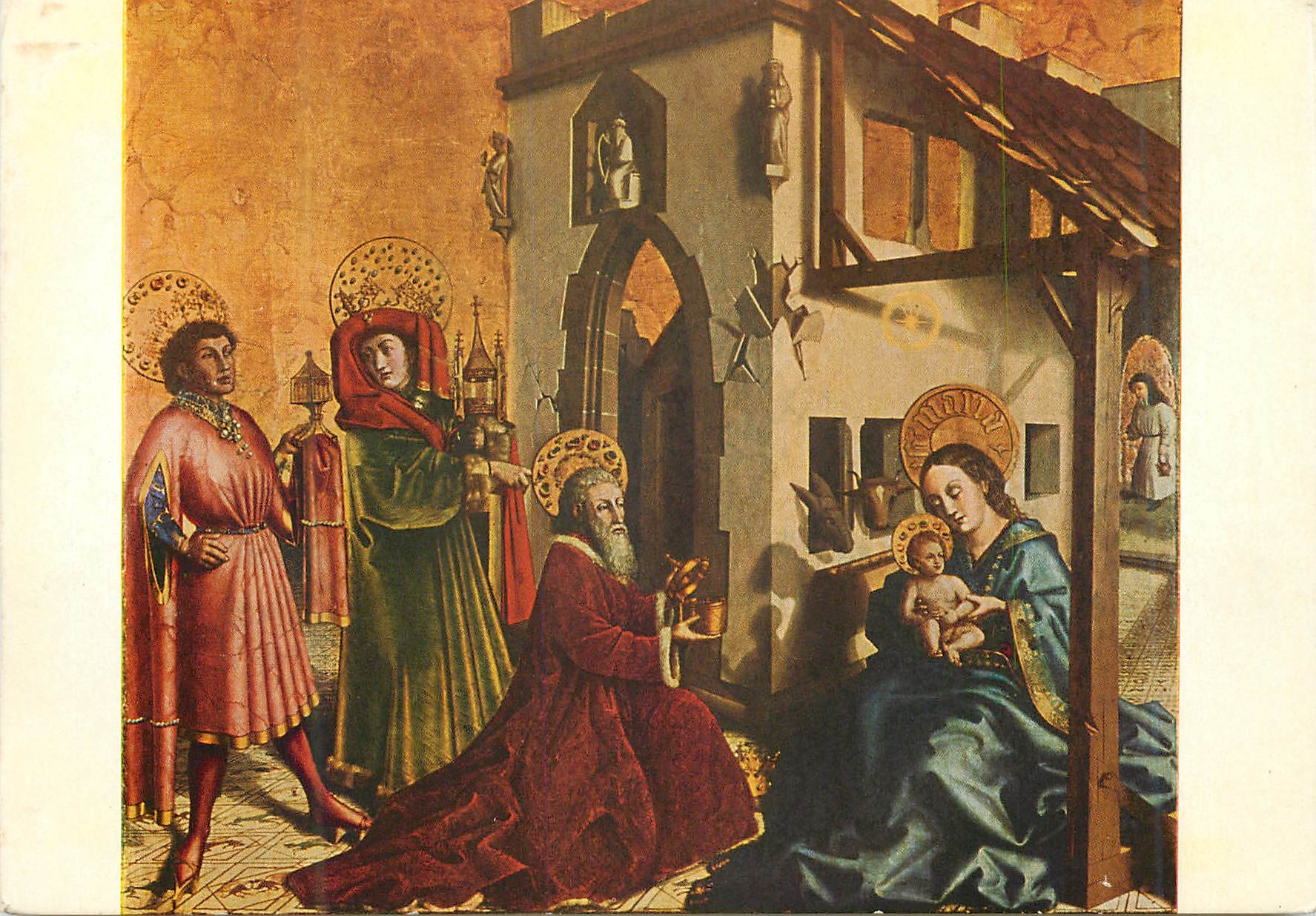CPM Conrad Witz Adoration des Mages Die anbetung des hailigen drie l adorazione die Magi La adoracion de los Magos Musee