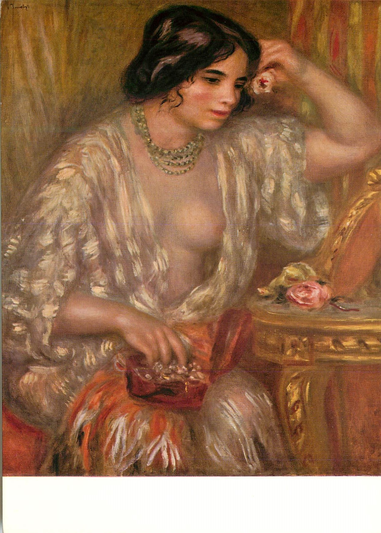 CPM Auguste Renoir Gabrielle aux bijoux A M Albert Skira Geneve Imprime en Suisse par les Editions d Art Albert Skira