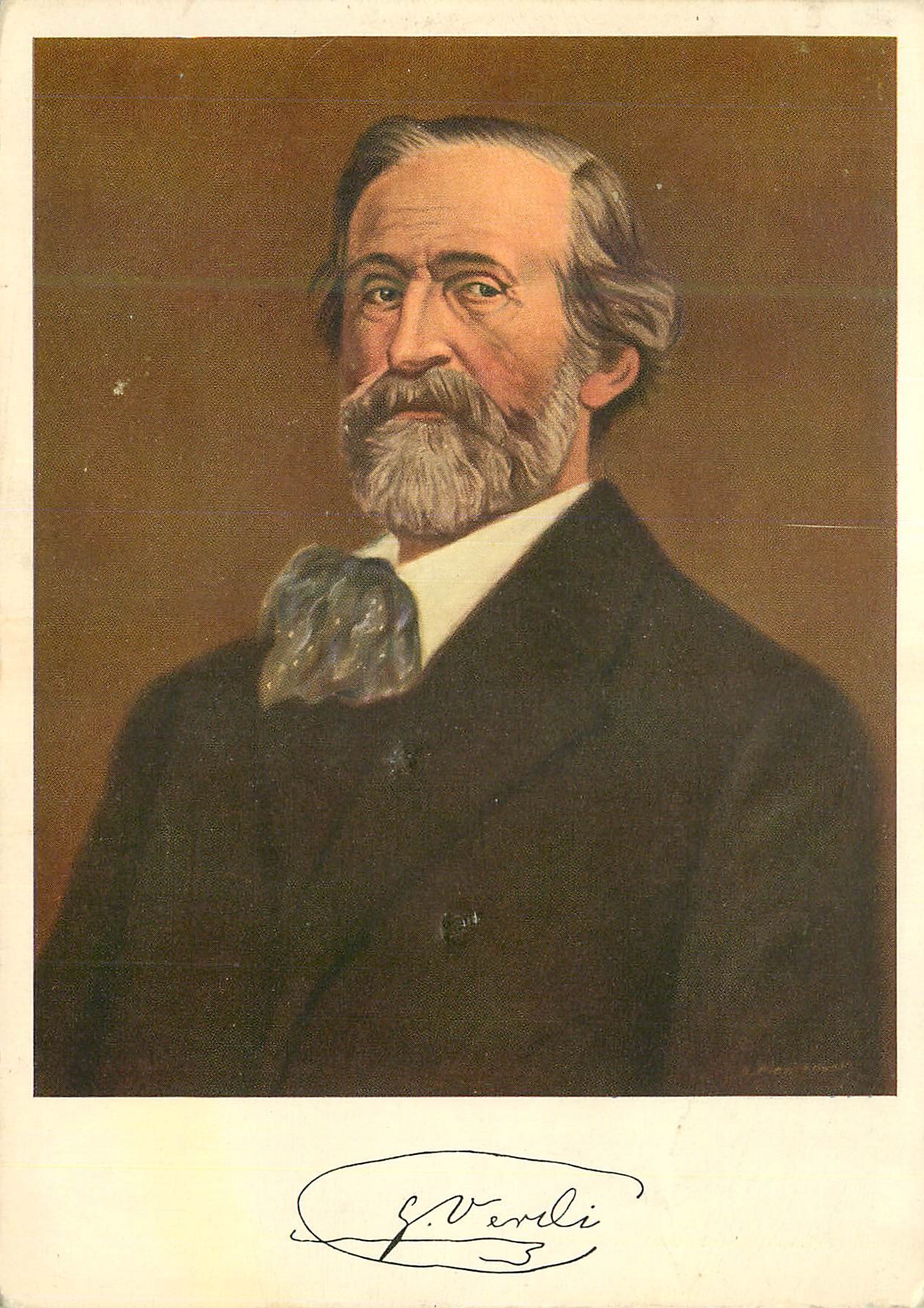 CPM G Verdi Kunstslerpostkarte Collection d Art Suisse N Poinkovsky Giuseppe Verdi