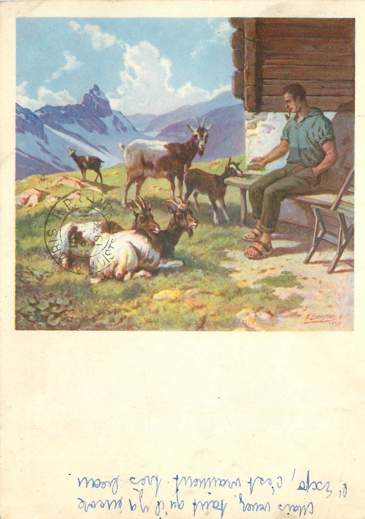 CPM Pro Infirmis Bachmann E Pfaffikon Schwv Im Muotatal Dans la vallee d Muota Nella Valle della Mouta Esposizione Nazio