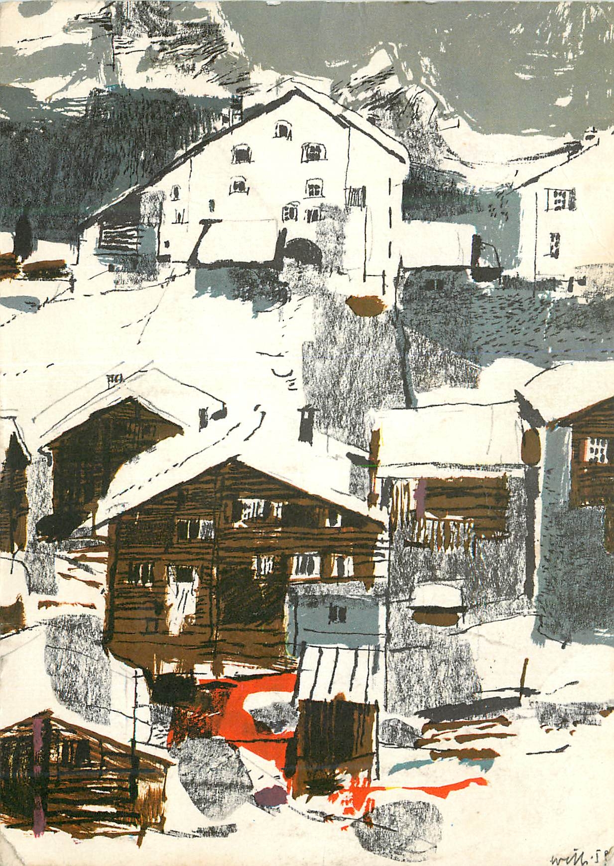 CPM Switzerland Grisons Villars sur Alpes Vaudoises Helvetia Zurich