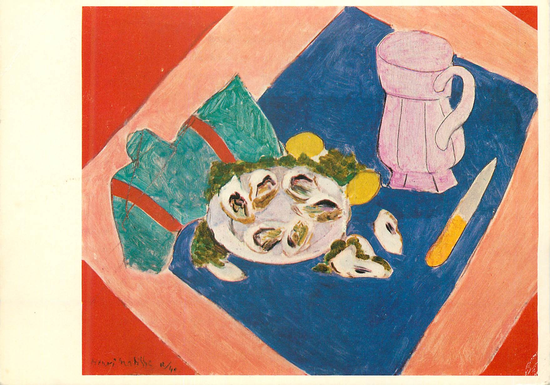 CPM Henri Matisse Austernstilleben Nature mort aux huitres Offentliche Kunstsammlung Kunstmuseum Basel Le Bourget Verlag