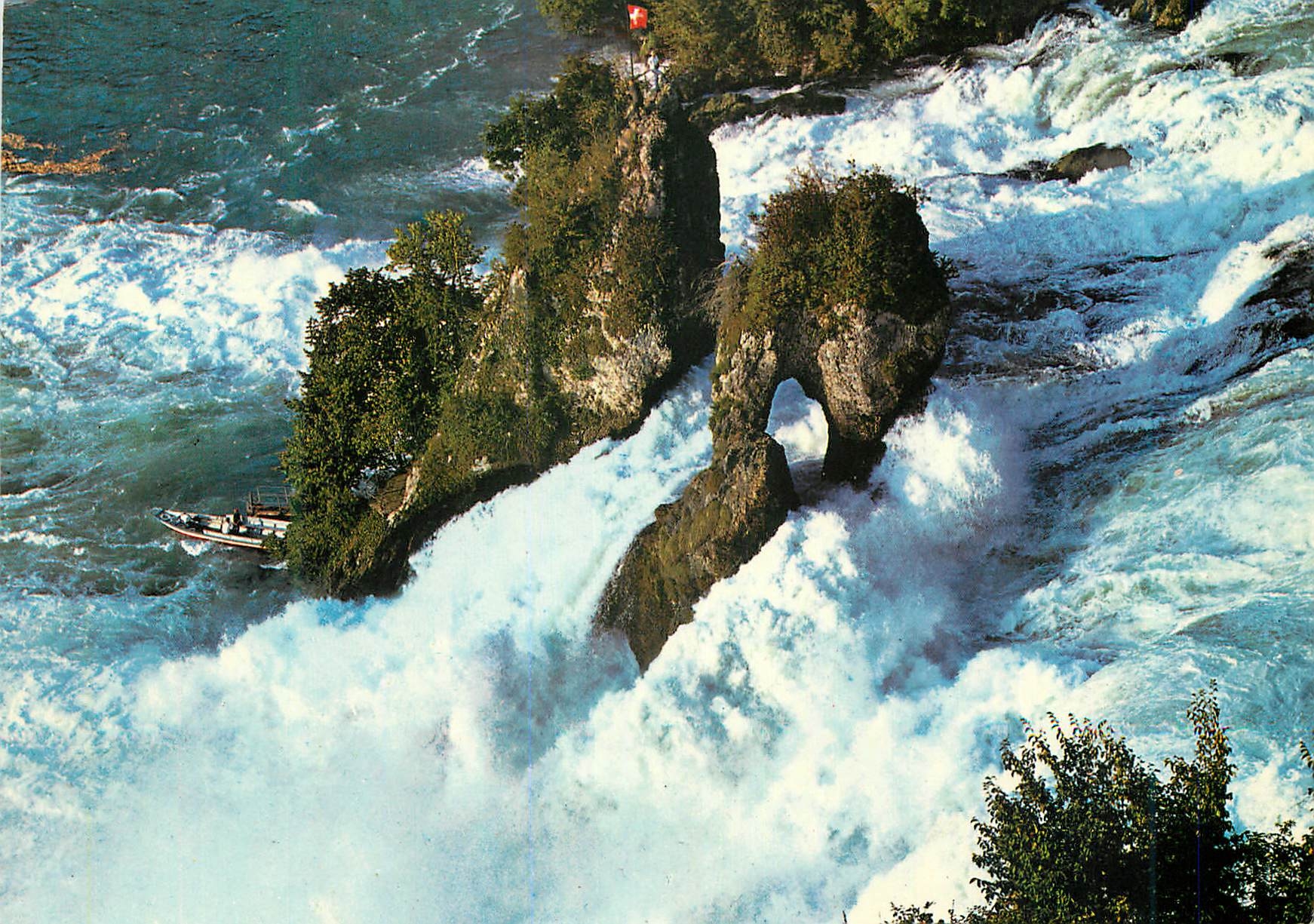 CPM Rheinfall Schweiz Orienterung uber den Rheinfall Totale Breite des Falles Totale Hohe des Falles Masimale Abflubmeng