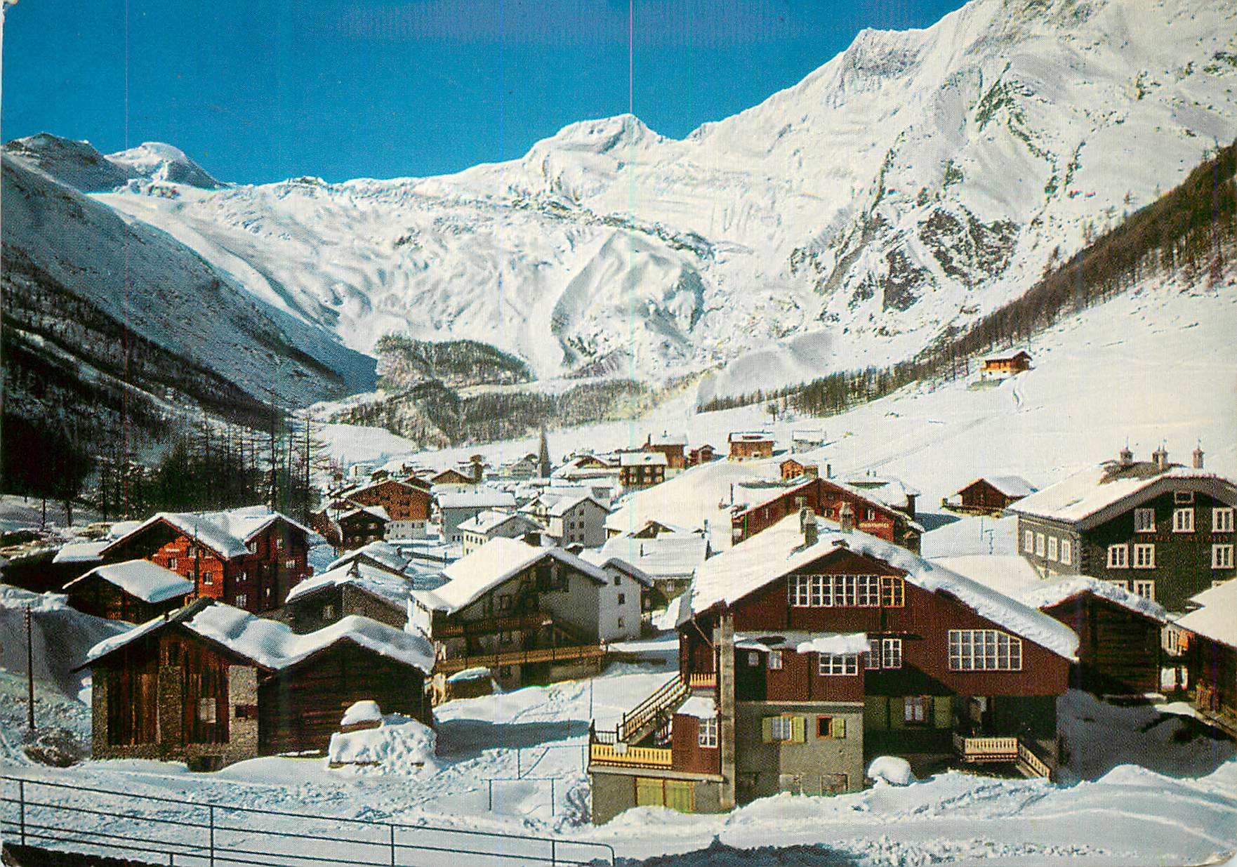 CPM Saas Fee Feegletscher und Langfluh Allainhorn Alphubel Taschhorn