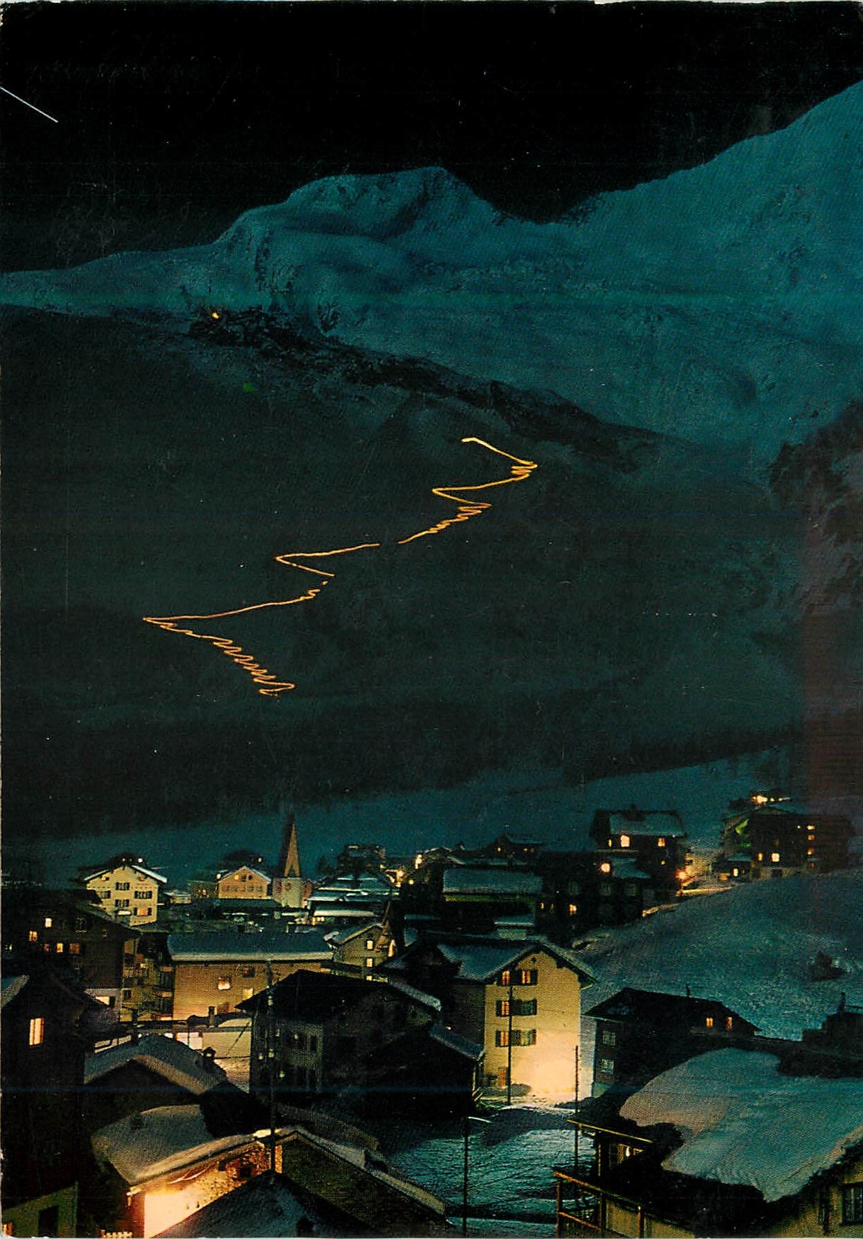 CPM Saas Fee Wallis Flammenabhfahrt vom Spielboden Langfluh Alphubel Helvetia