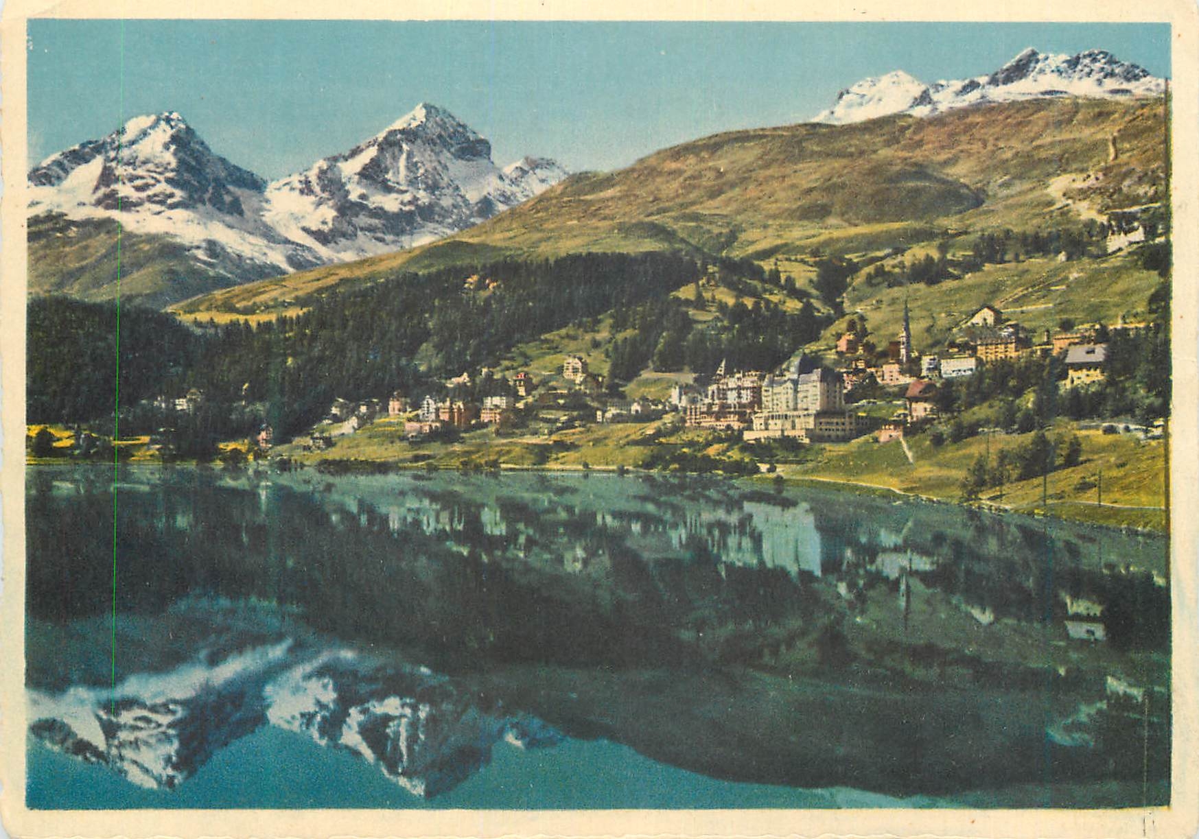 CPM St Moritz mit Piz albana und Piz Julier