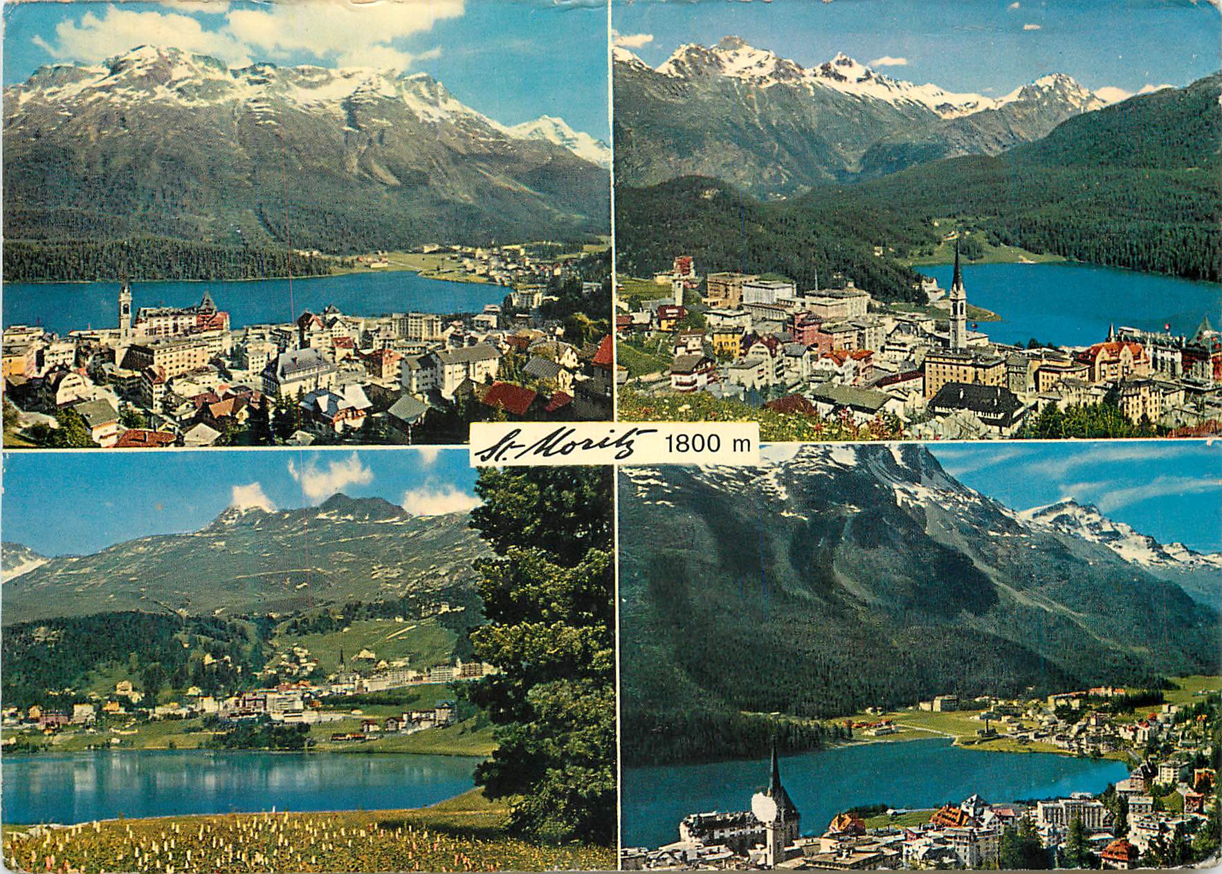 CPM St Moritz Piz Rosatsch und Piz Corvatsch Piz Languard und Piz Albris Piz Nair und Corviglia Piz Corvatsch Helvetia