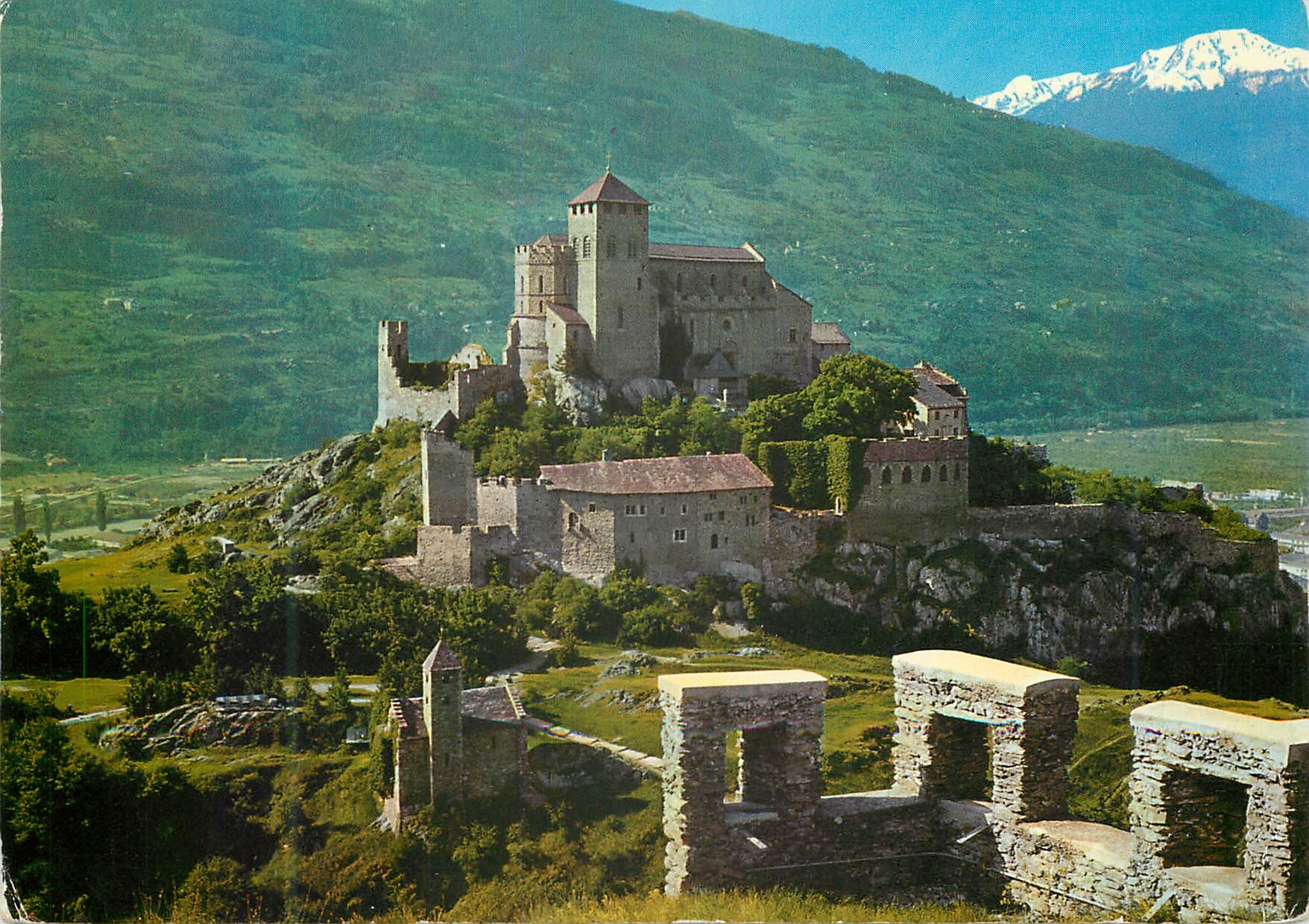 CPM Sion de Chateau de Valere Fete federale des costumes suisses Lausanne