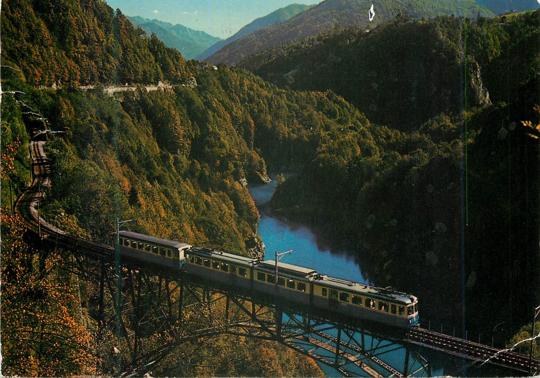 CPM Il Ticino Pittoresco Centovali Lugano Train Funiculaire