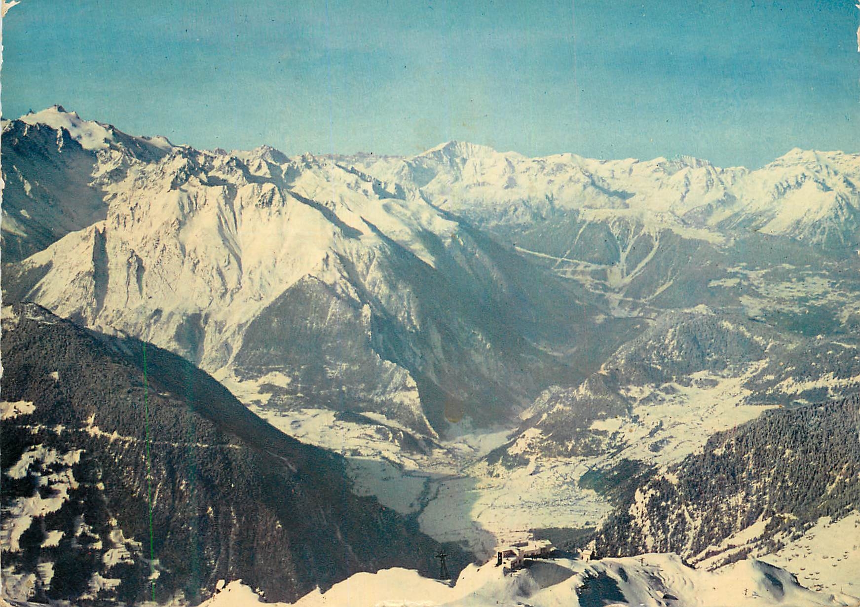 CPM Verbier Les Atletas Panorama sur le Val de Bagnes les Alpes Valaisannes et Savoyardes
