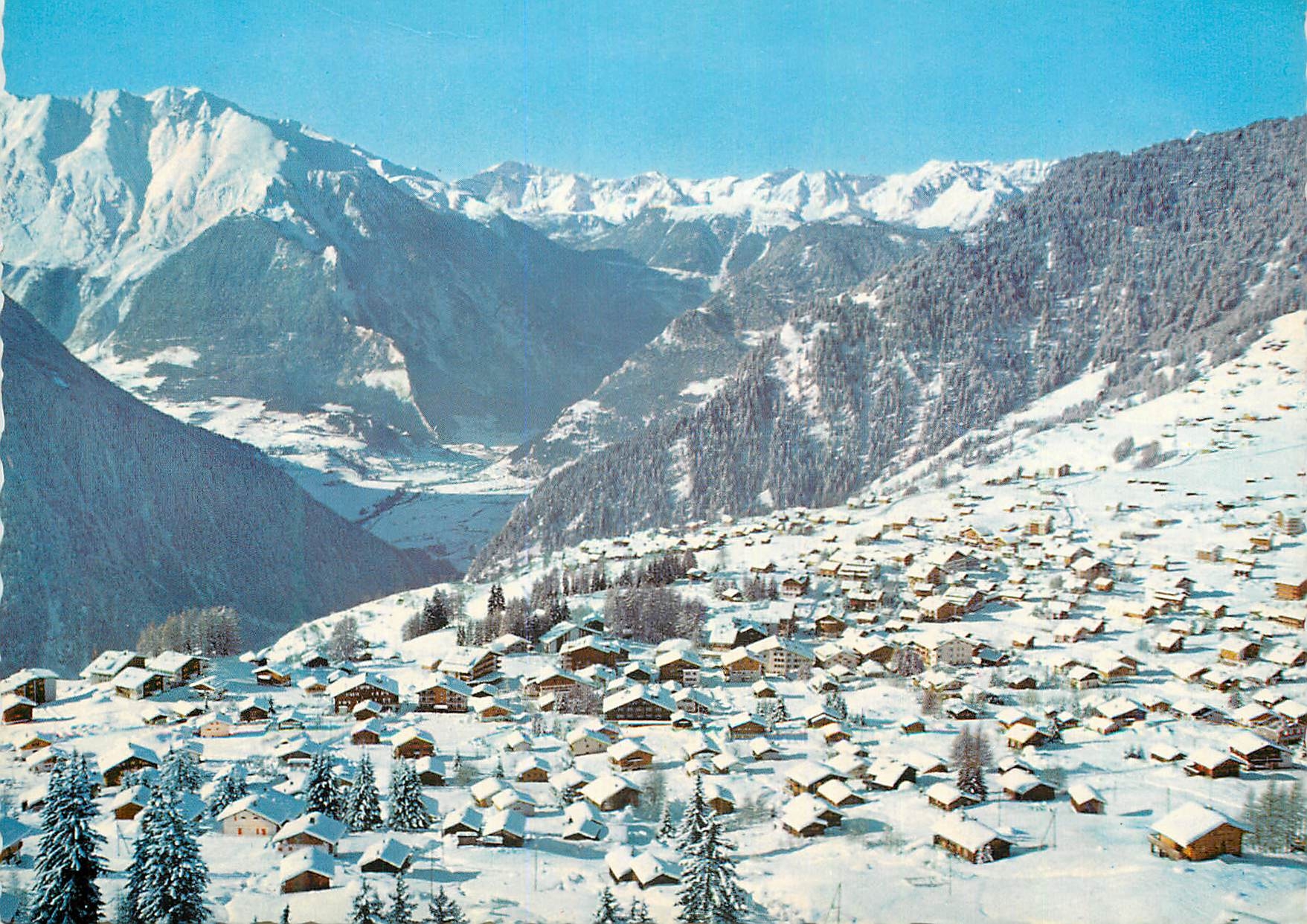 CPM Verbier Station et Vue sur le Massif du Trientent