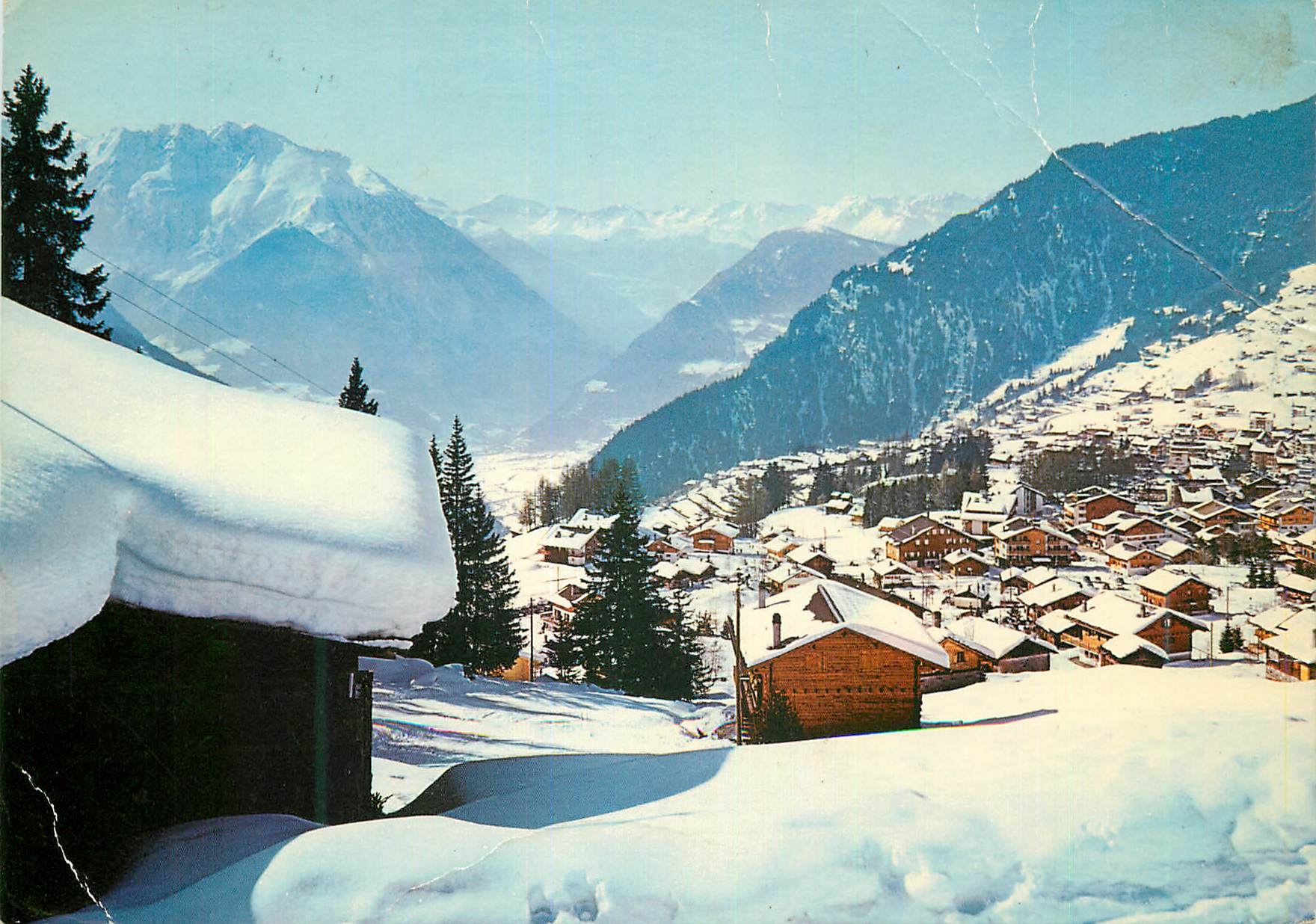 Verbier (VS, Suisse) alt. 1500-3023 m — Vue sur le massif du Trient — Photoglob-Wehrli SA, Zurich/Vevey