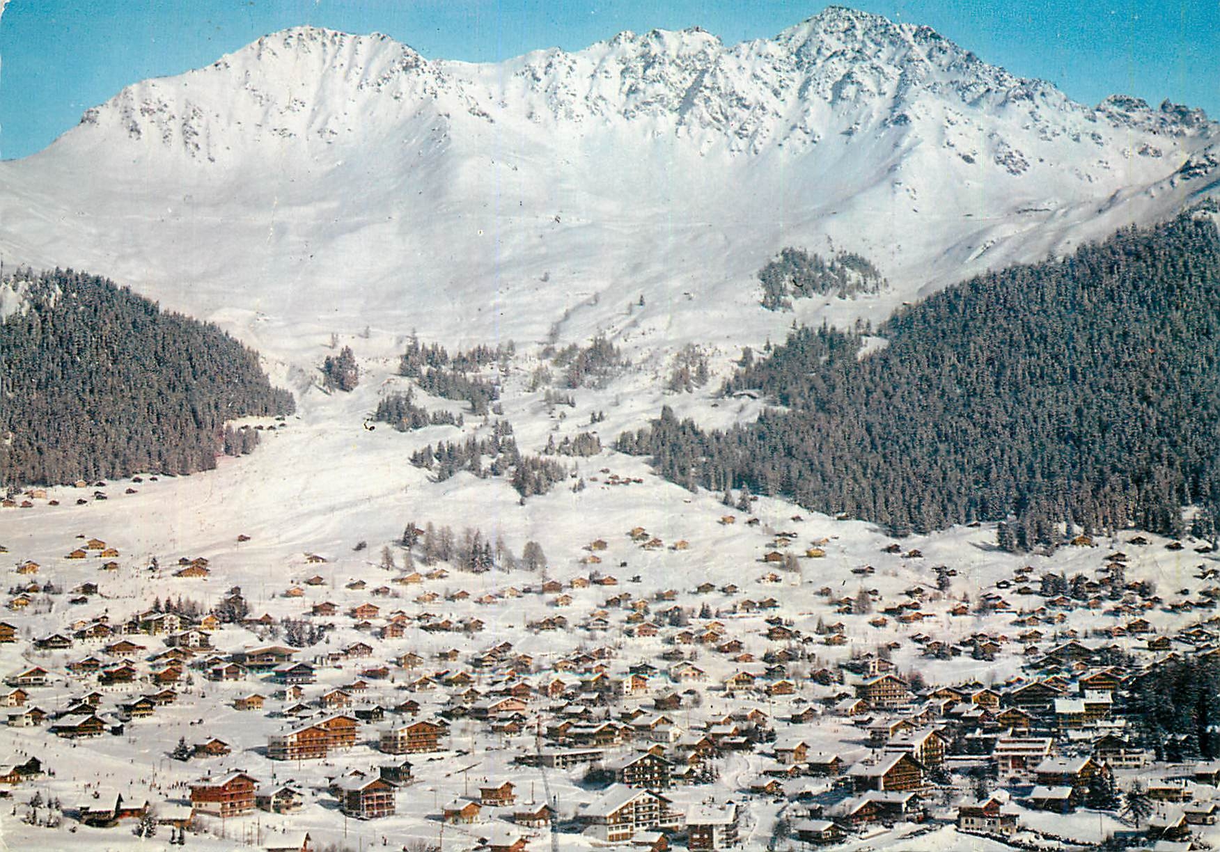 CPM Verbier Station Le Village et le Mont Rogneux