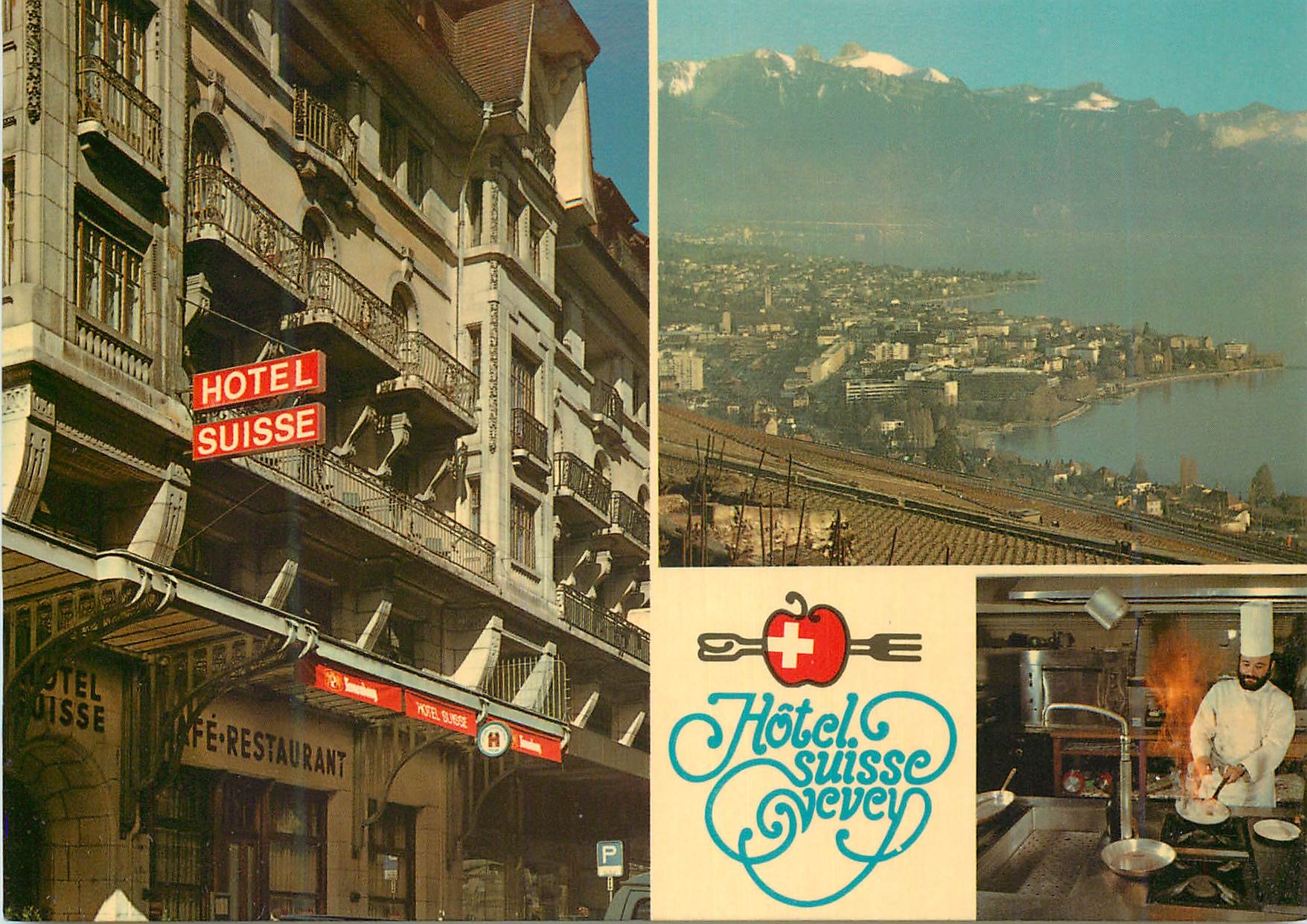 CPM Hotel Suisse Vevey Hotel Suisse Famille Mickey et Alexandre Urbach Av Paul Ceresole Vevey