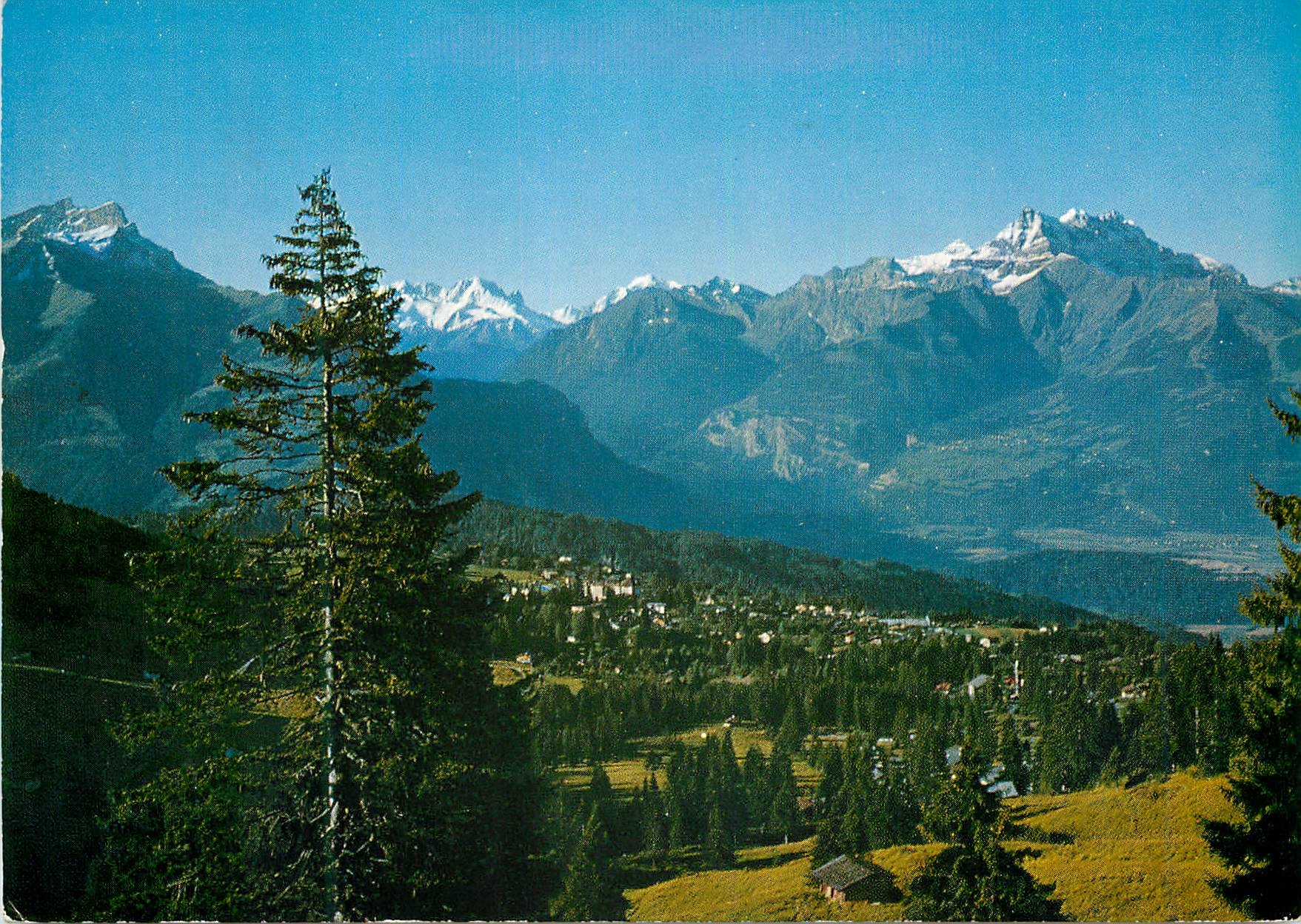 CPM Villars s Ollon et les Dents du Midi Villars air pur soleil detente Villars Helvetia Imprime en Suisse